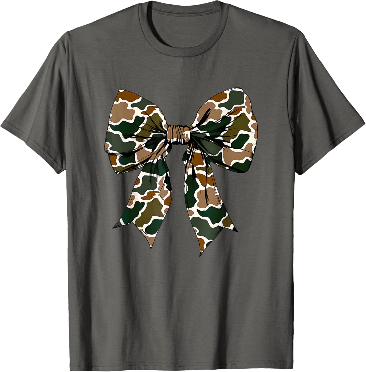 Camo Bow Coquette Duck Hunting T-Shirt for Stylish Outdoor Enthusiasts - 18