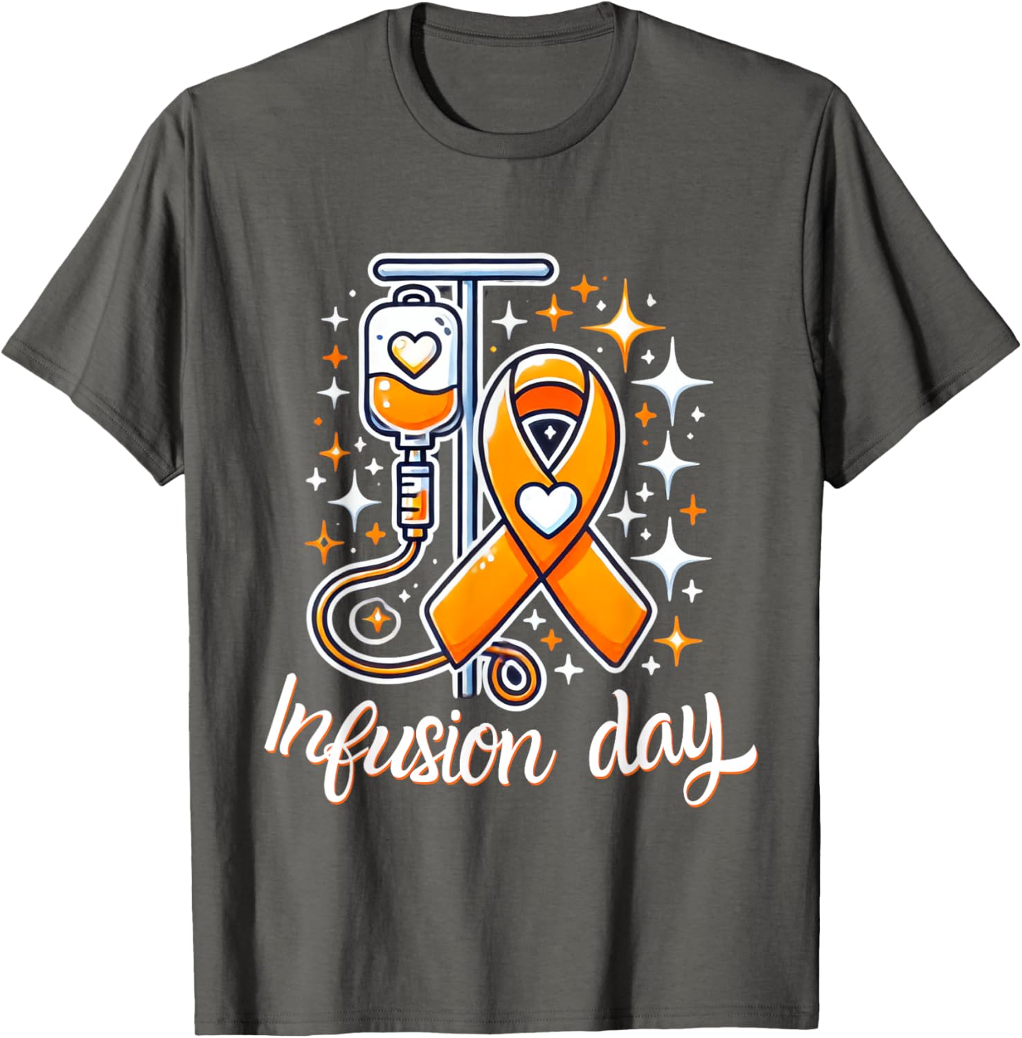 MS Infusion Day Multiple Sclerosis Awareness Ribbon T-Shirt for Supporters - 4