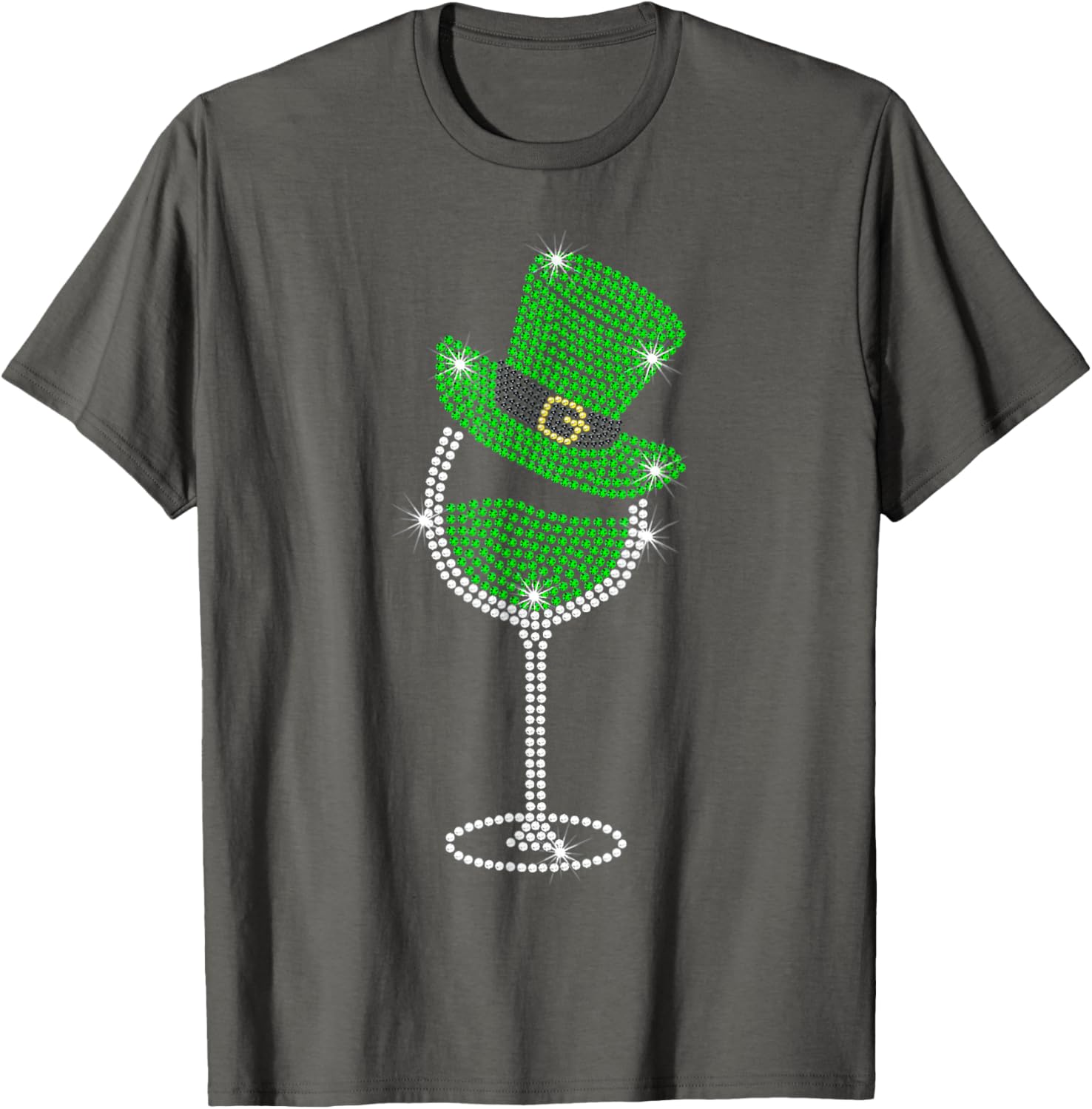 St Patrick's Day Shamrock Wine T-Shirt for Men and Women Celebrate in Style - 22
