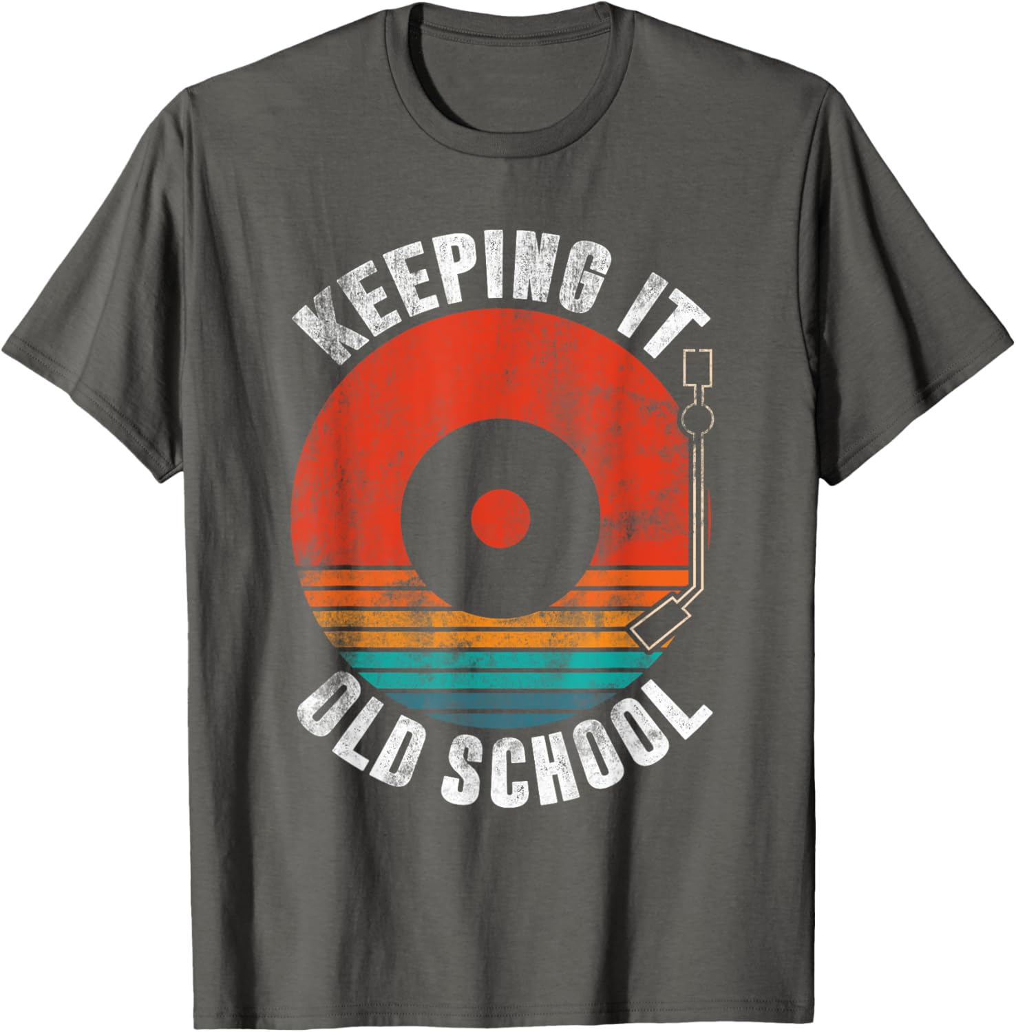 Retro Vinyl Record Player T-Shirt | Keeping It Old School Style - 11