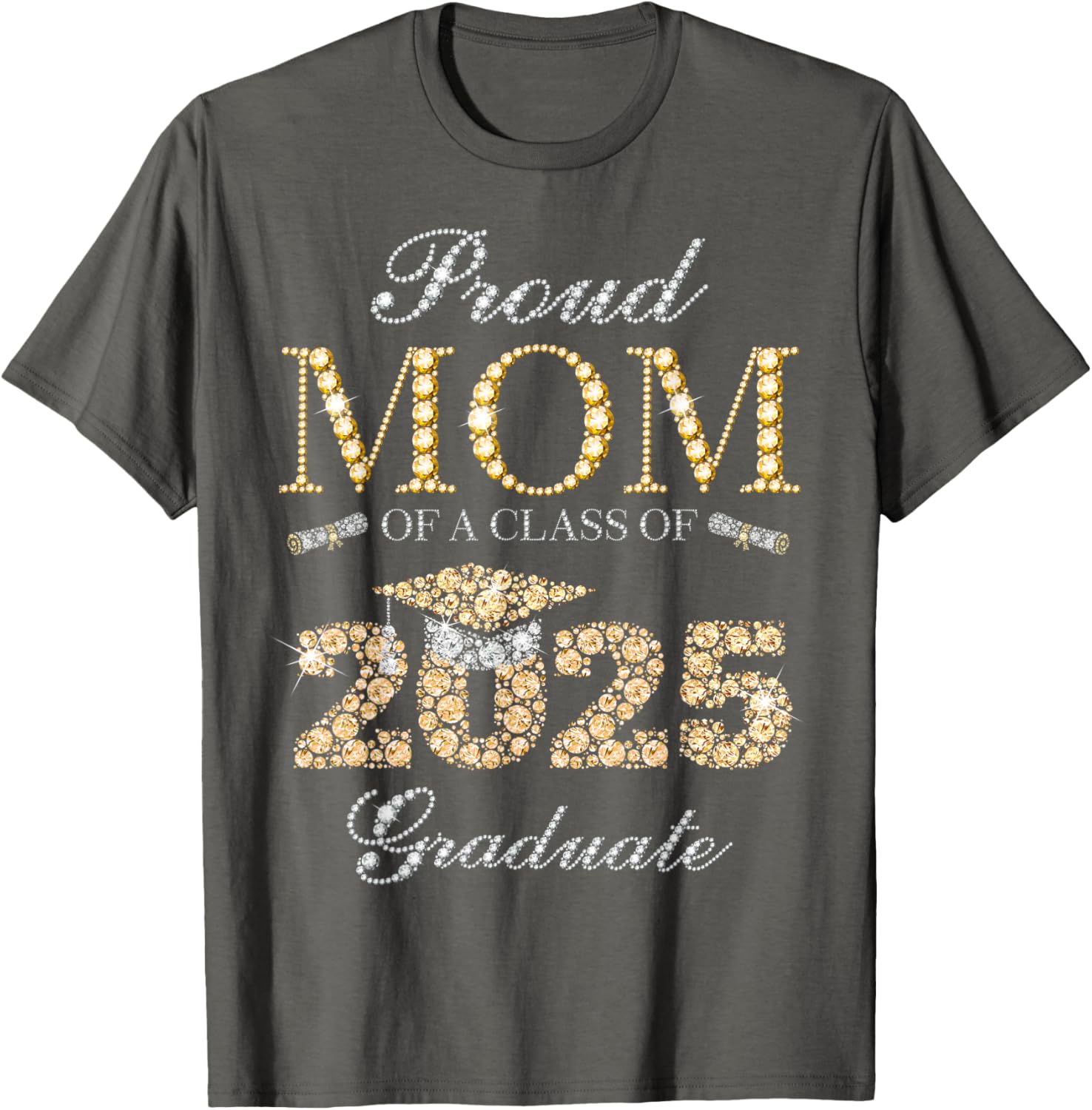 Proud Mom of a Class of 2025 Graduate T-Shirt for Celebratory Moments - 9