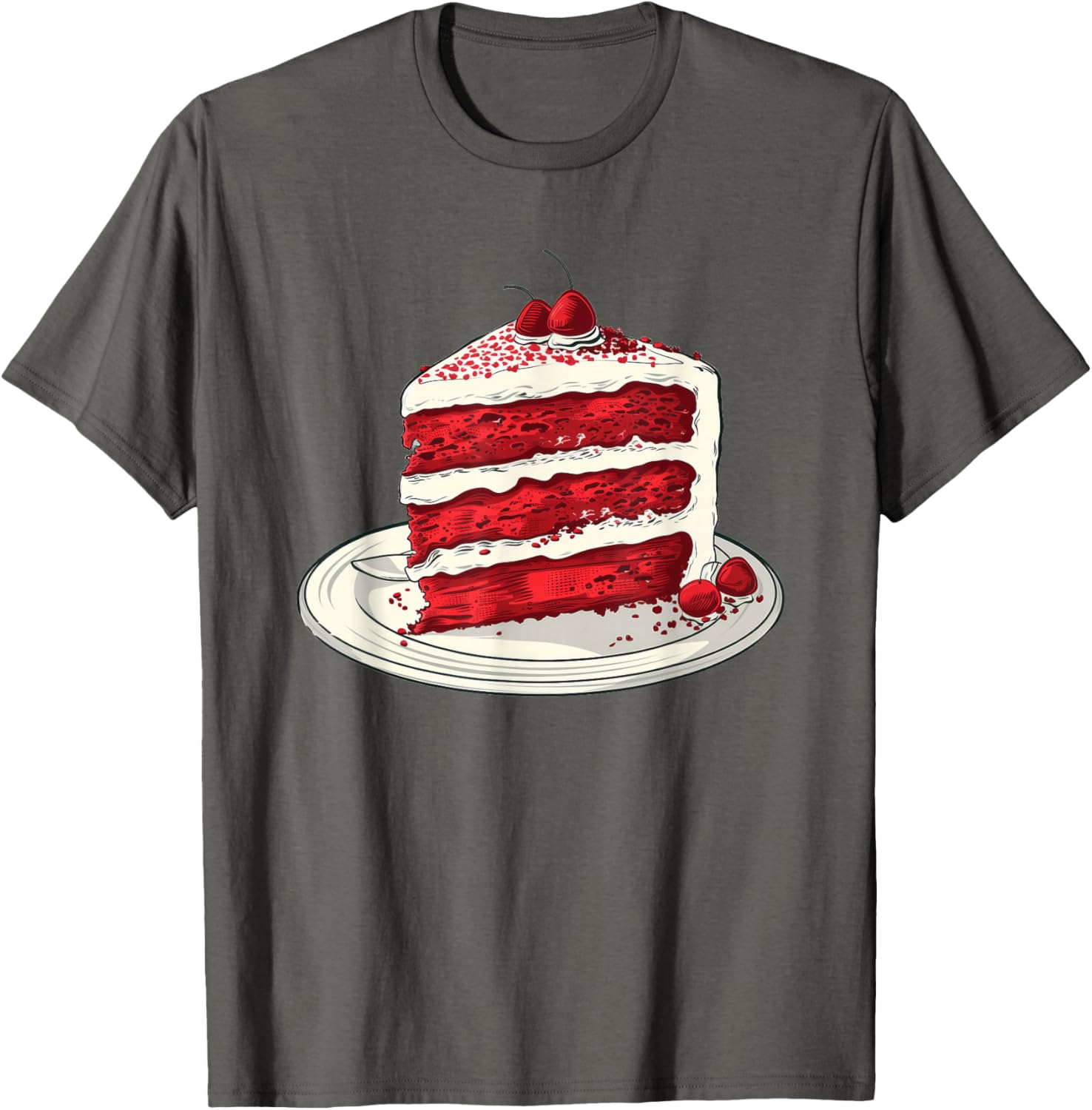 Delicious Red Velvet Cake Design T-Shirt for Baking Lovers and Foodies - 11