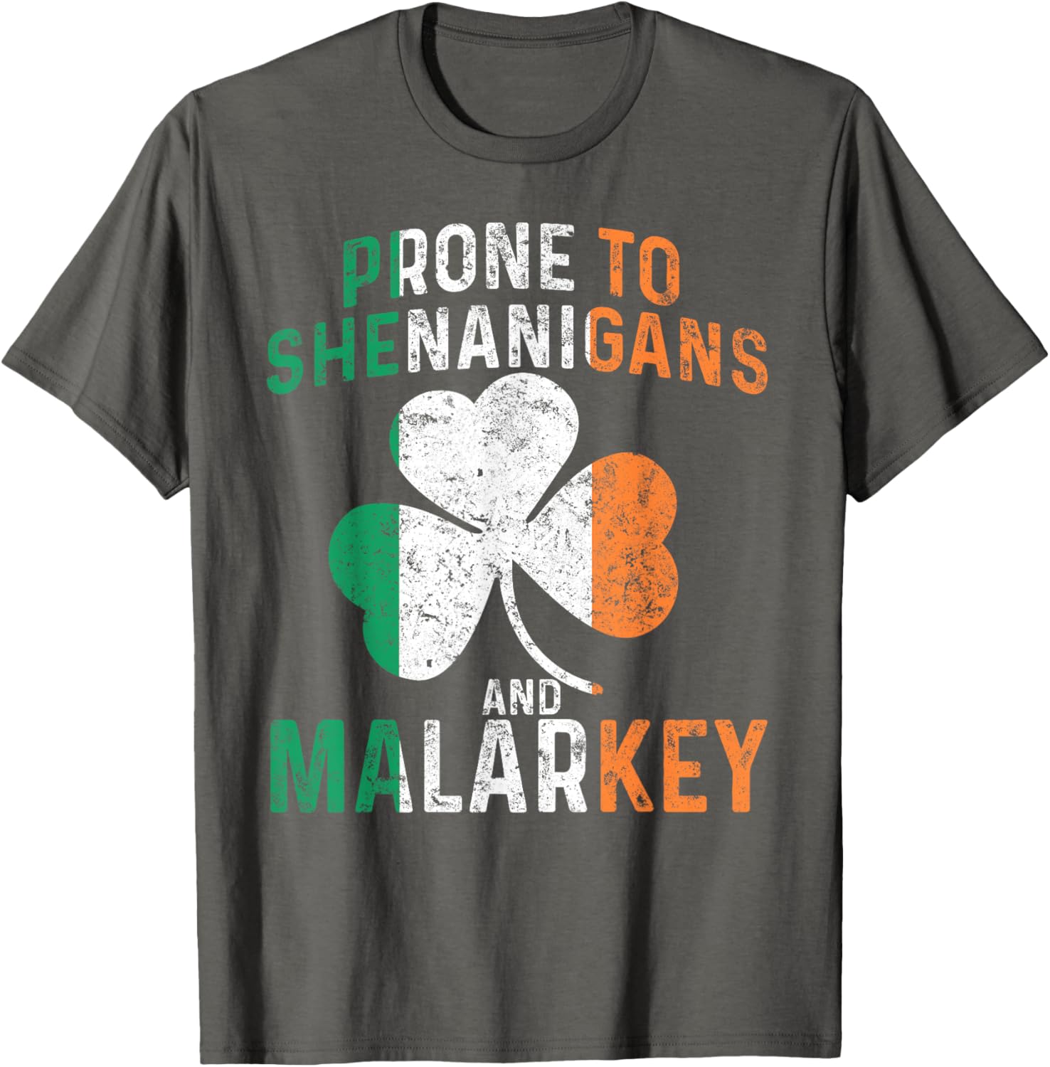 Funny St Patricks Day Boys T-Shirt Prone To Shenanigans And Malarkey - 16