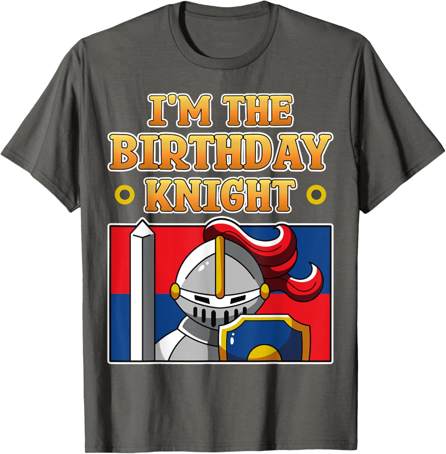 I'm The Birthday Knight Kids Medieval Armor T-Shirt for Fun Parties - 3