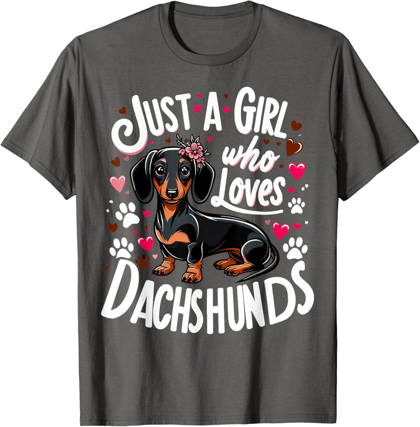 Dachshund Lover T-Shirt for Girls – Perfect Gift for Dog Moms - 12