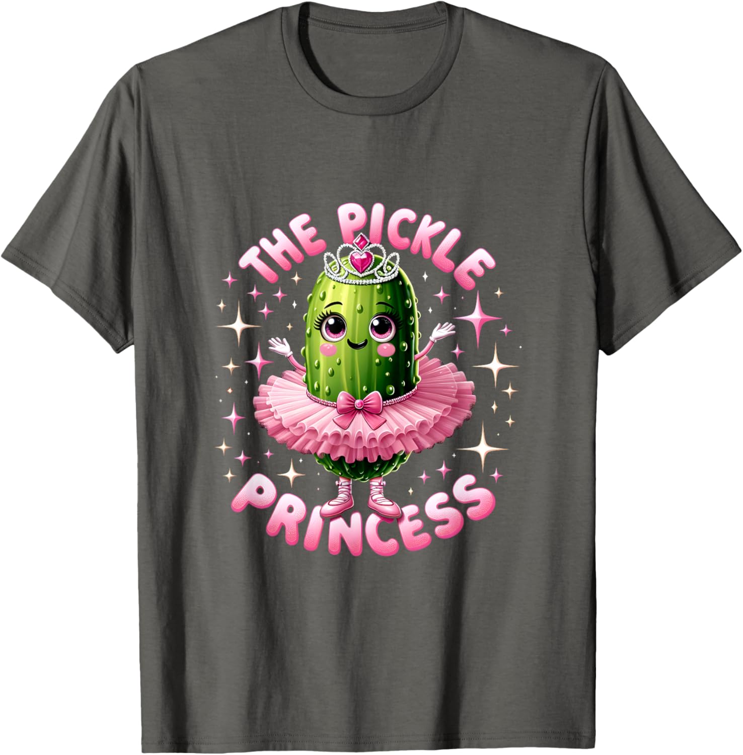 Cute Pickle Princess Ballet T-Shirt for Pickle Lovers and Dancers - 11