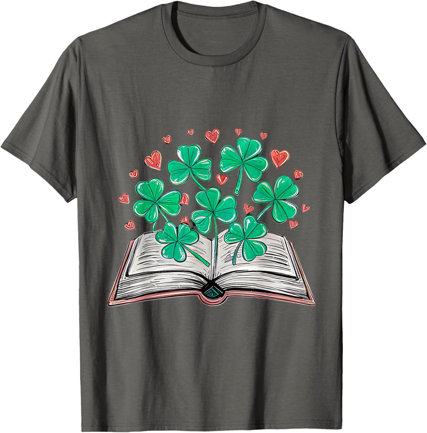 St Patricks Day Shamrock T-Shirt for Book Loving Librarians - 7