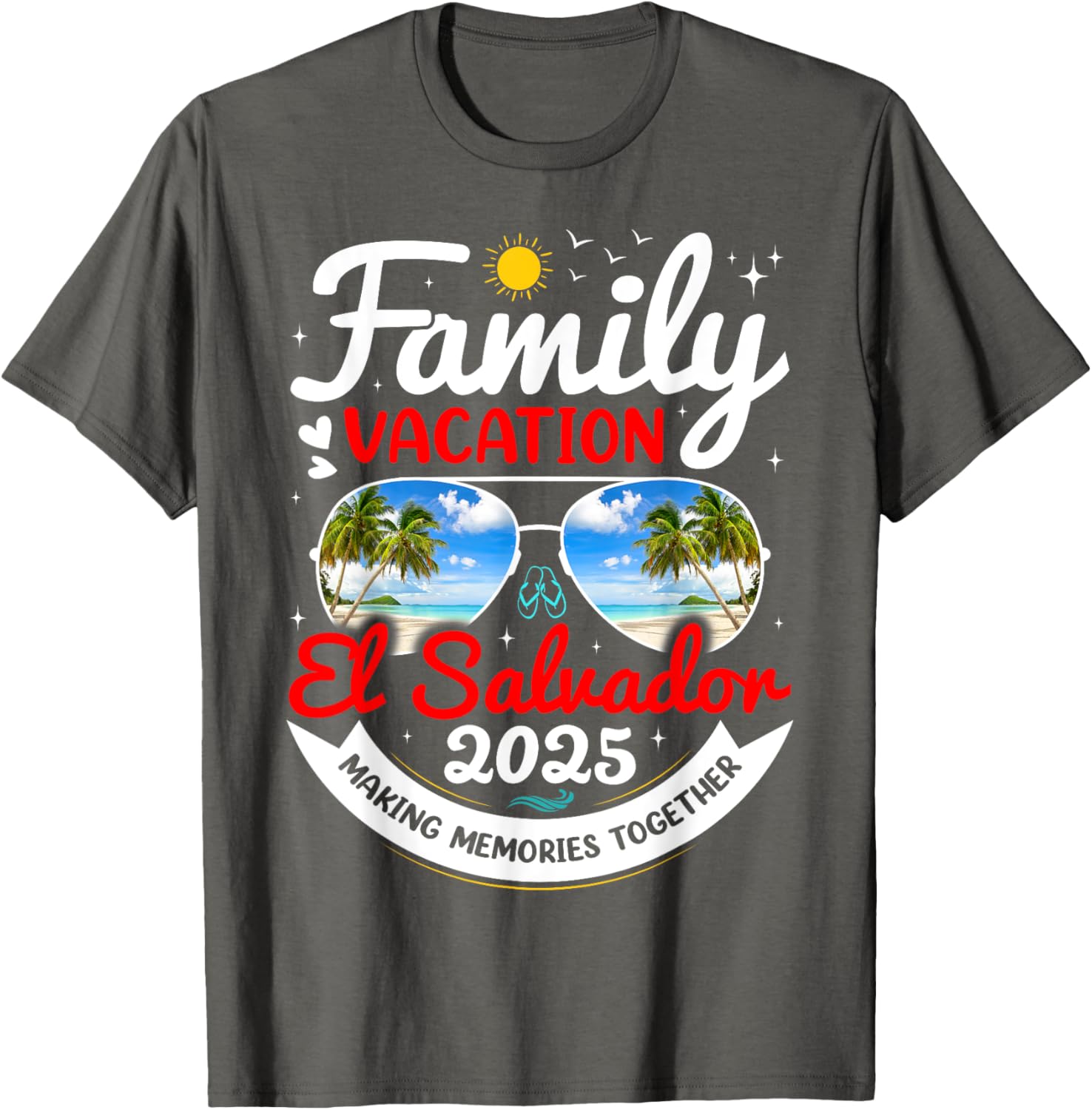 El Salvador Family Vacation 2025 Beach Group T-Shirt for Fun Adventures - 2