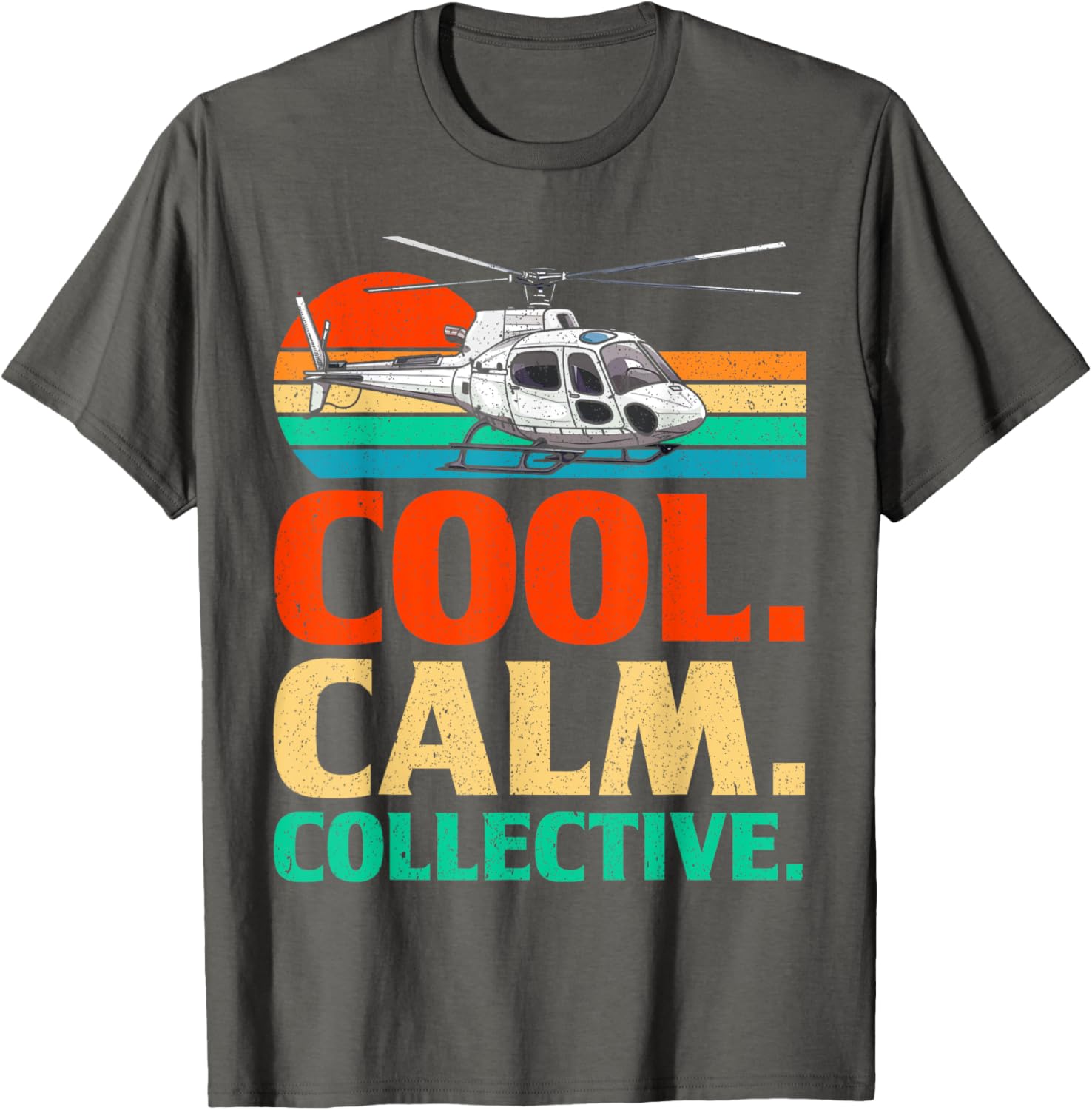 Vintage Helicopter Pilot T-Shirt for Aviation Enthusiasts - Calm Collective - 11