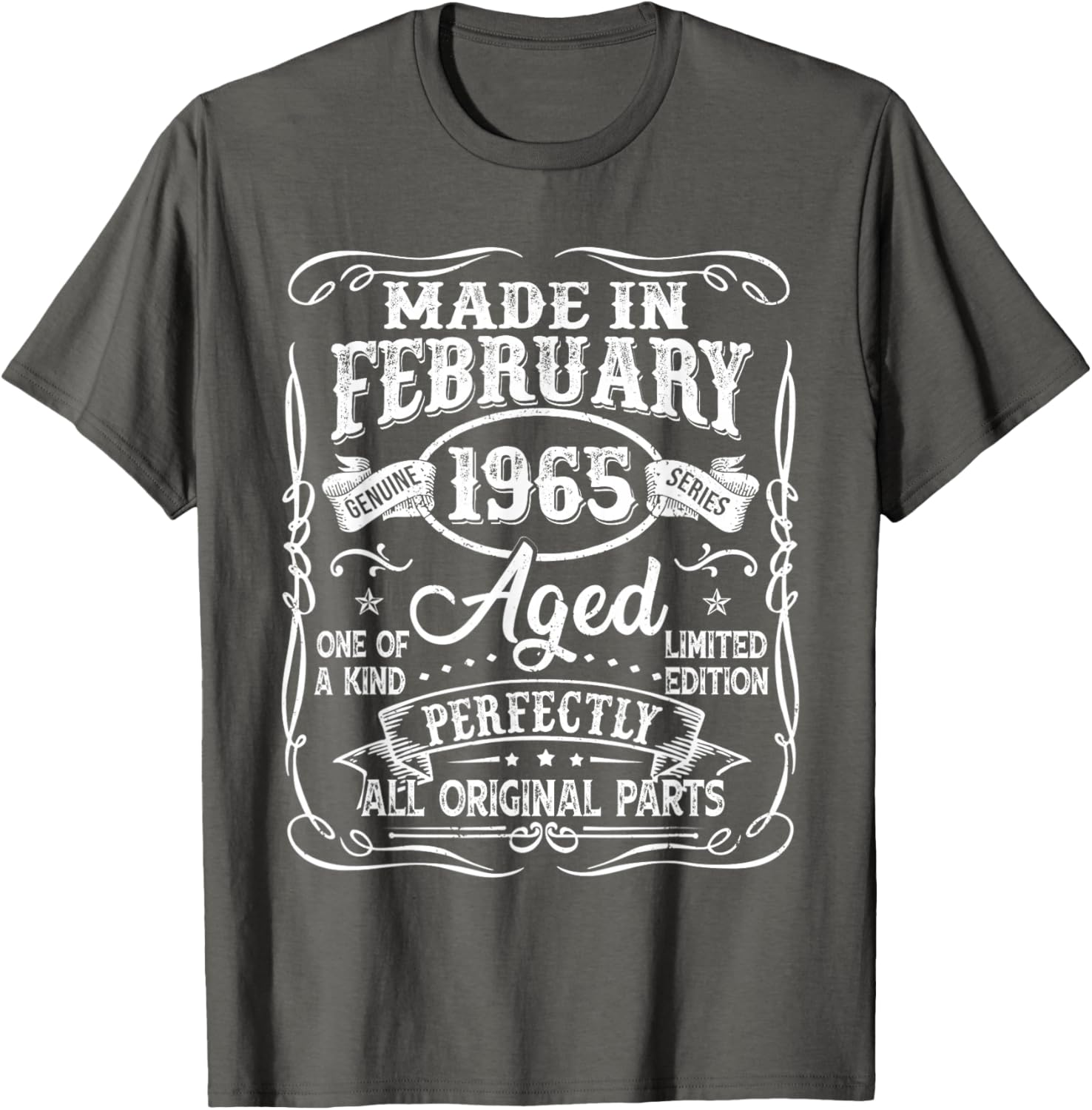 Vintage 60th Birthday T-Shirt for Men Born in February 1965 - 18