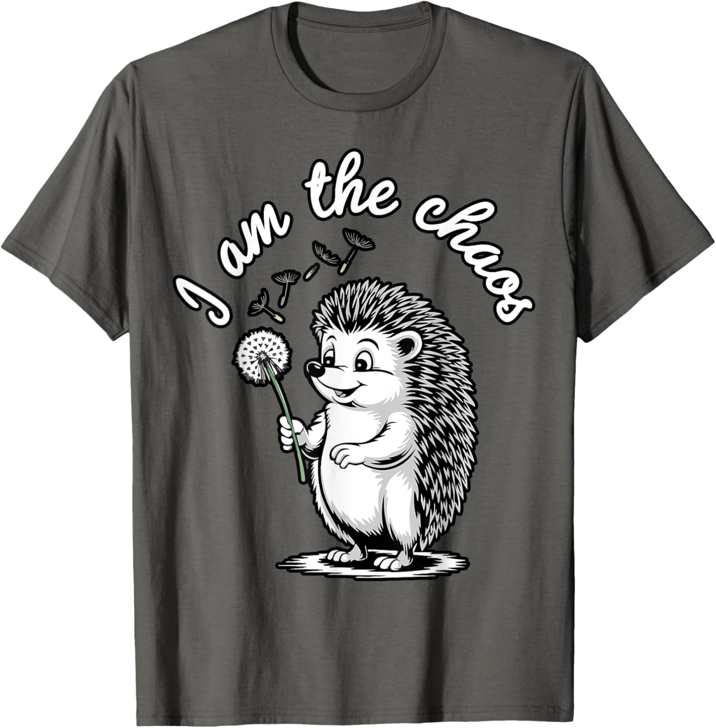 Funny Hedgehog Dandelion T-Shirt for Sarcastic Animal Lovers - 23