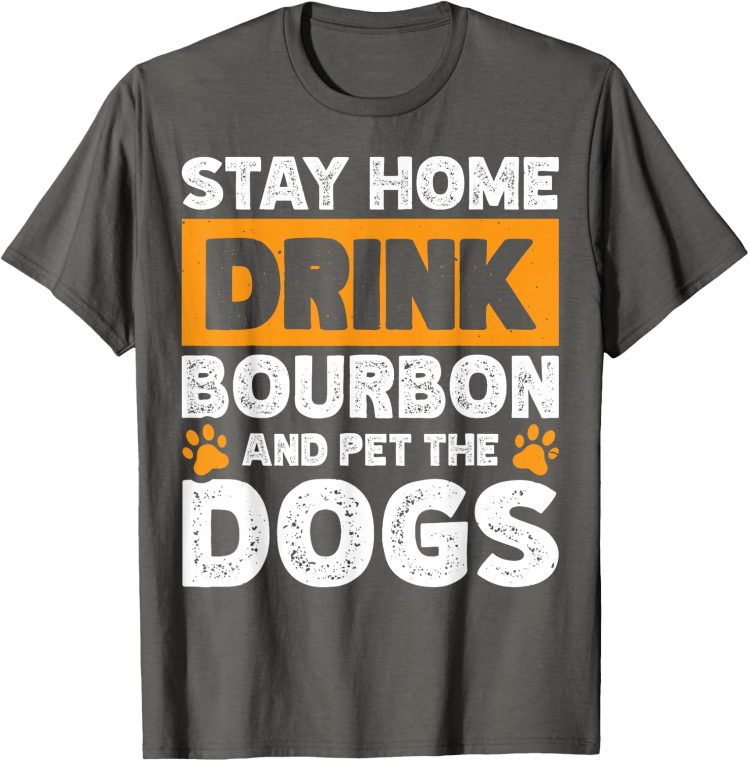 Fun Bourbon Lover T-Shirt for Dog Enthusiasts Stay Home Comfortable Wear - 1