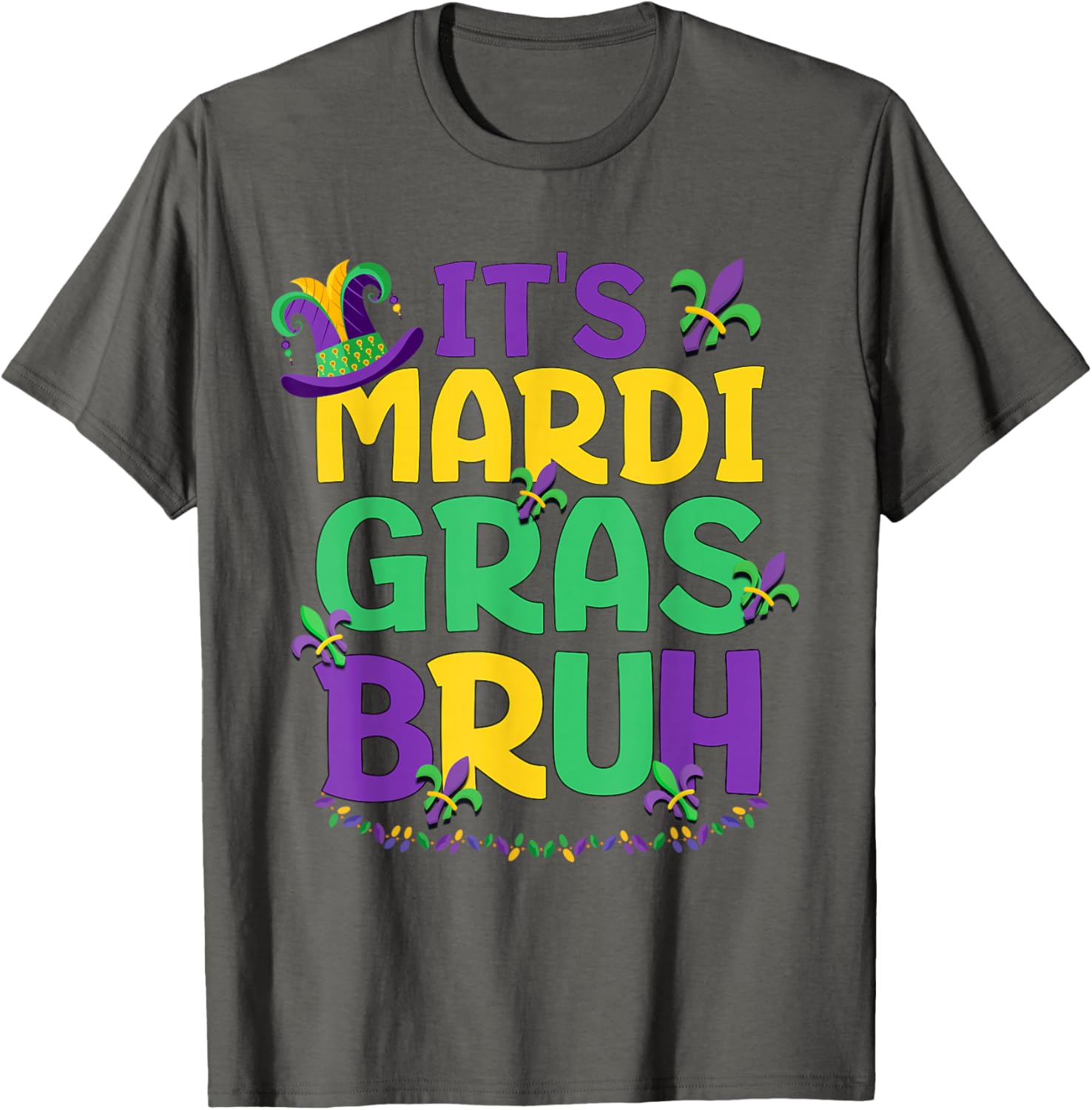 Cool Bruh Mardi Gras T-Shirt for Teens and Boys Celebrating Carnival Fun - 12