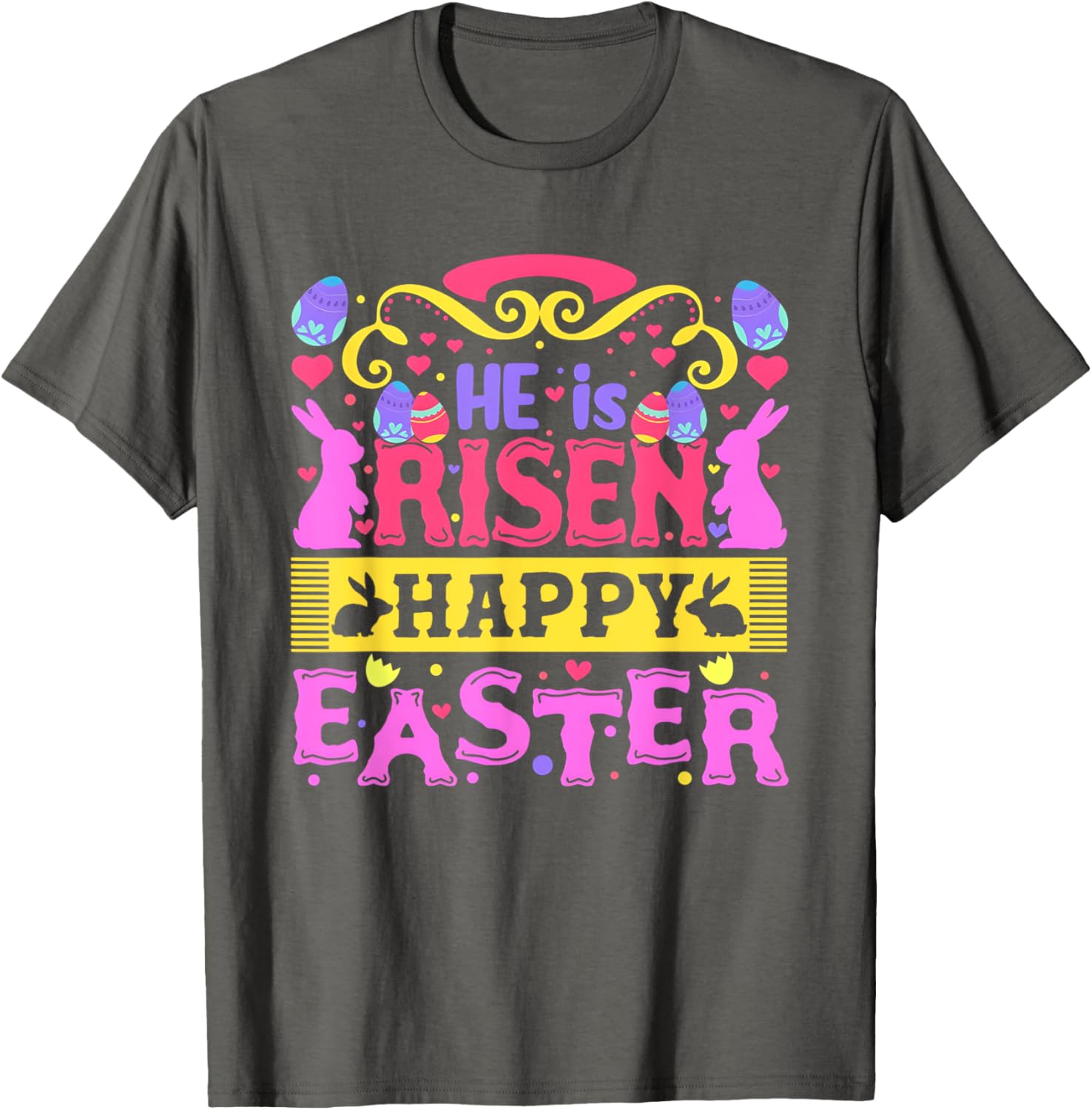 He Is Risen Happy Easter Women's T-Shirt for Joyful Celebrations - 6