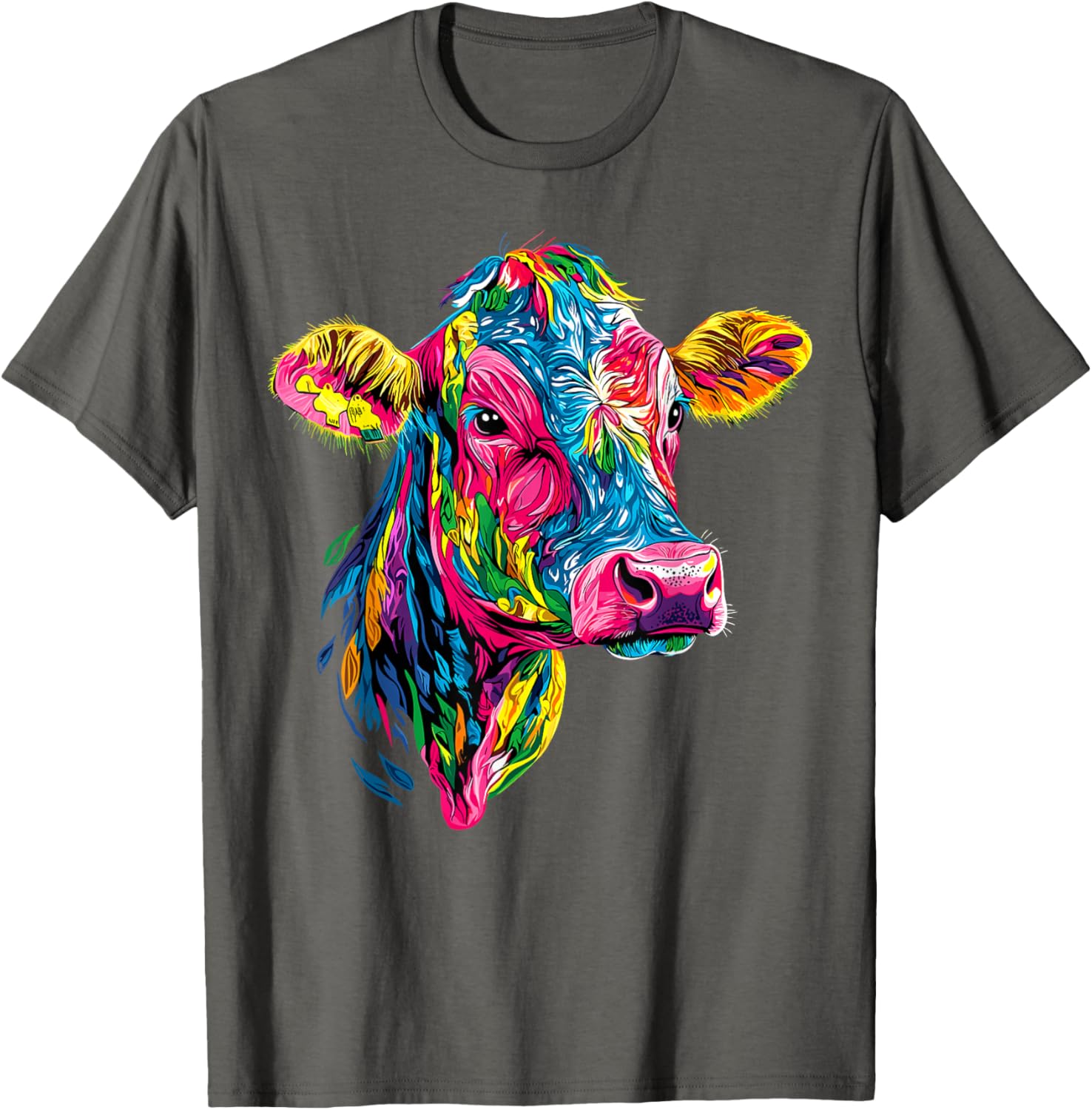 Cute Vegan Cow T-Shirt for Cattle Farmers - Adorable Farm Apparel - 15