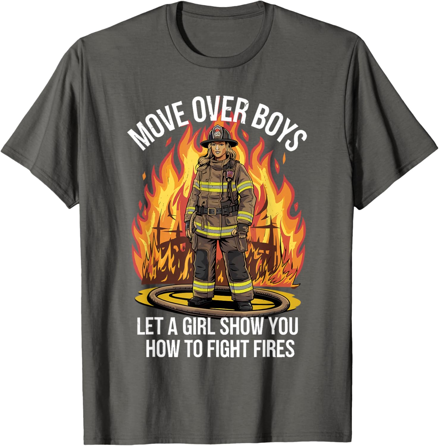 Stylish Firefighter T-Shirt for Women and Girls - Perfect Gift Idea - 22