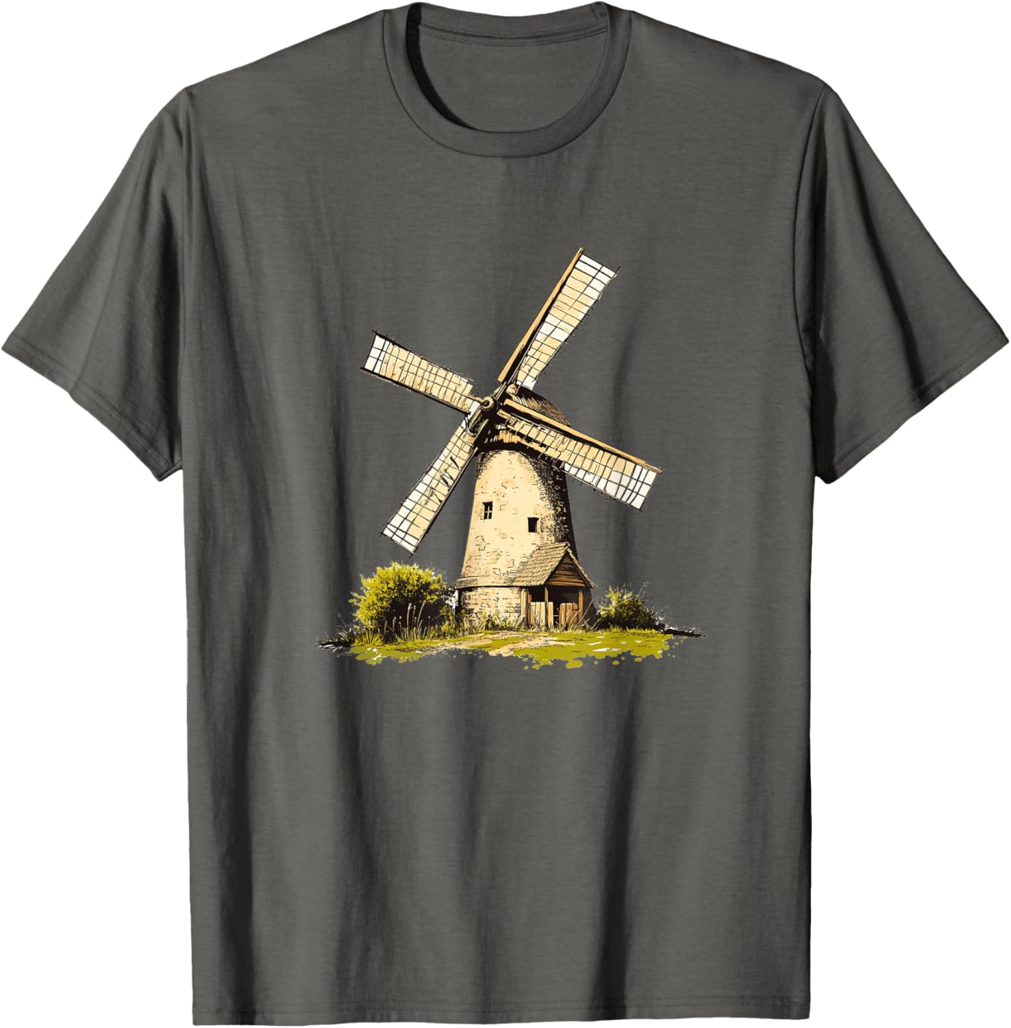 Rustic Old Windmill Vibes T-Shirt for Unique Costume Style - 1