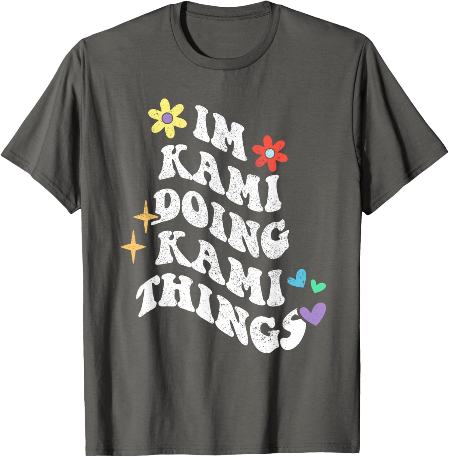 Retro Groovy Kami Doing Funny Things Mother's Day T-Shirt for Moms - 16
