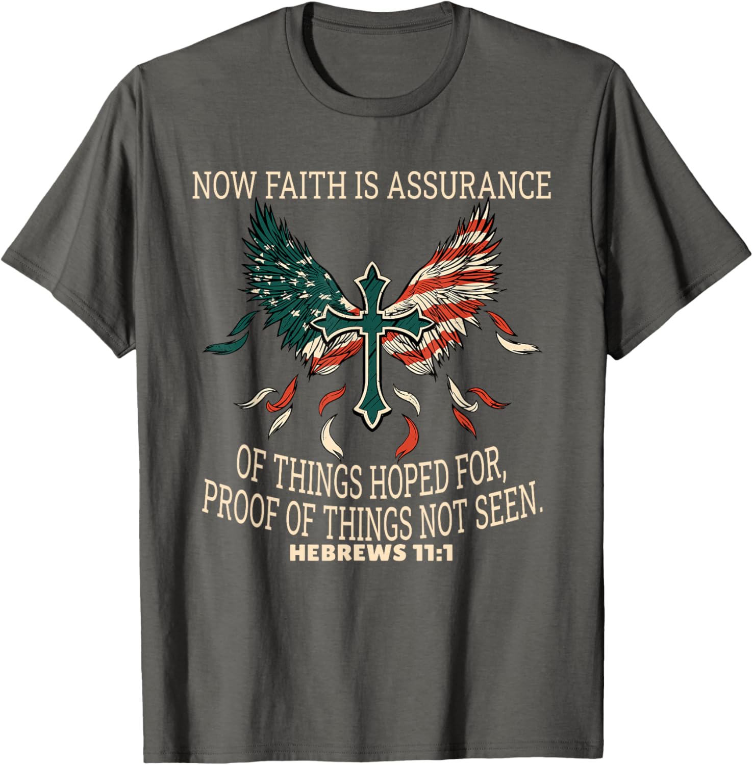 Hebrews 11:1 Faith T-Shirt Inspirational Scripture Apparel for All - 9