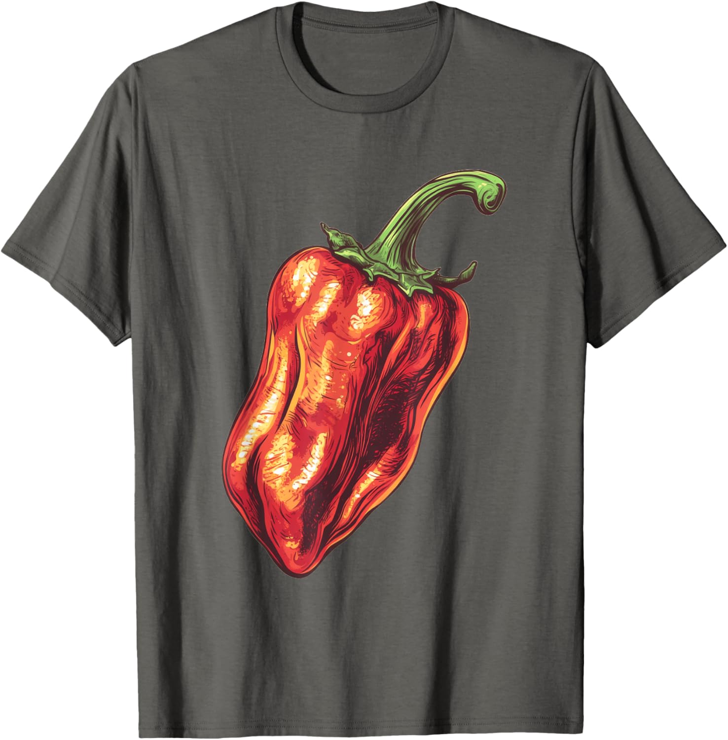 Ghost Pepper Retro T-Shirt for Spicy Food Lovers and Trendsetters - 4