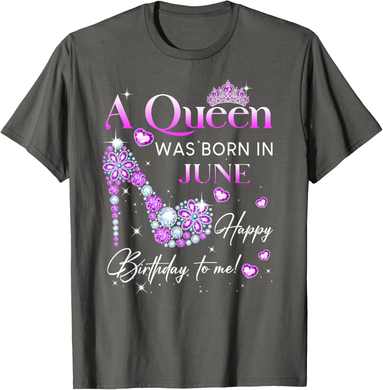 Queen Was Born In June T-Shirt for Women - Perfect Birthday Gift - 16