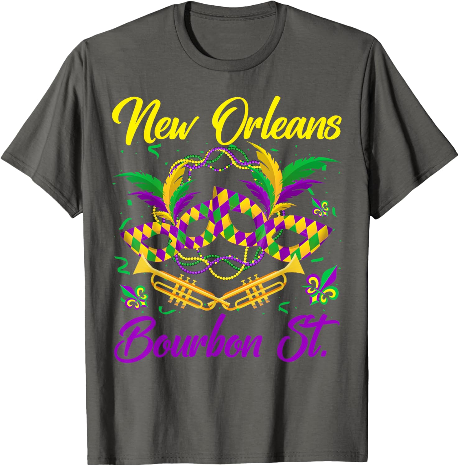 Funny NOLA Bourbon Street Mardi Gras T-Shirt for Fat Tuesday Celebrations - 15