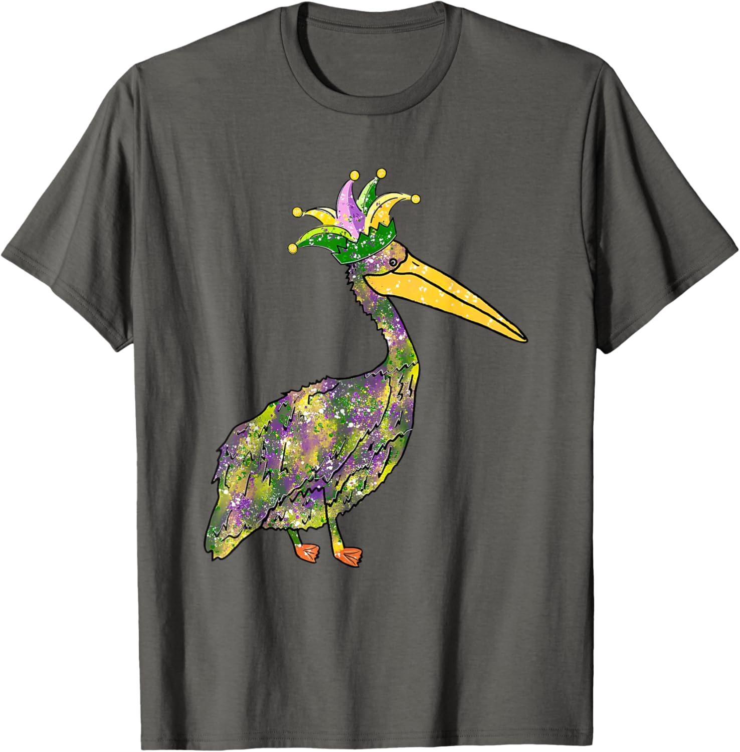 Pelican Mardi Gras Women's Carnival Lover T-Shirt Fun Festive Style - 12