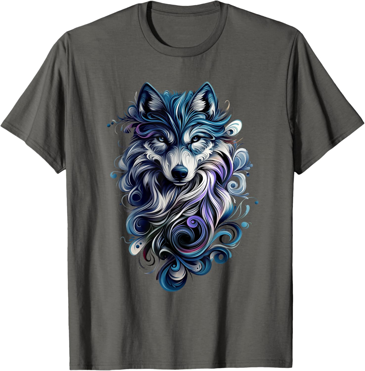 Colorful Wolf T-Shirt for Nature Lovers - Stylish Wildlife Apparel - 20