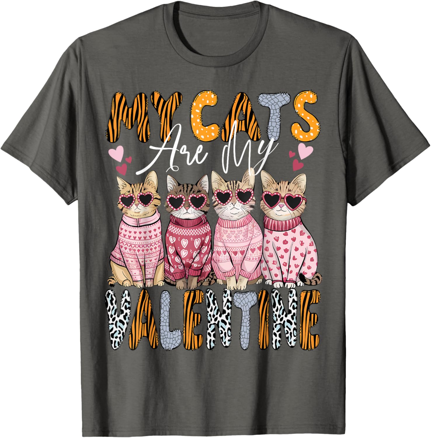 Cute Cat Valentine T-Shirt for Kitten Lovers - Perfect for All Ages - 11