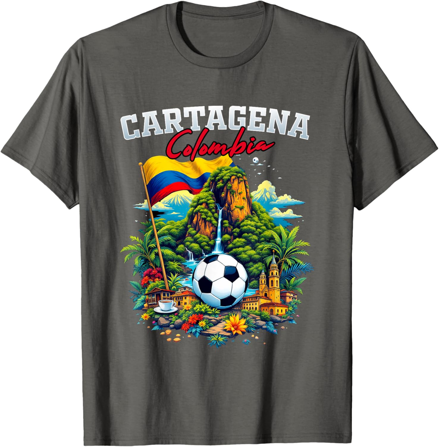 Cartagena Colombian Flag T-Shirt - Stylish Souvenir Apparel for Pride - 6