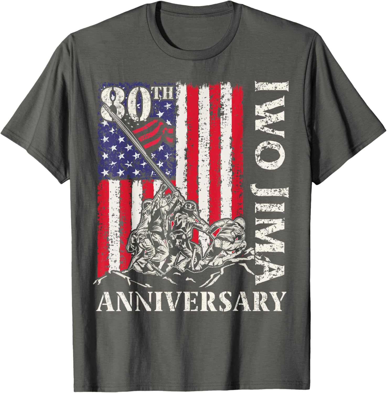 Iwo Jima 80th Anniversary WWII Veteran T-Shirt for 4th of July - 8