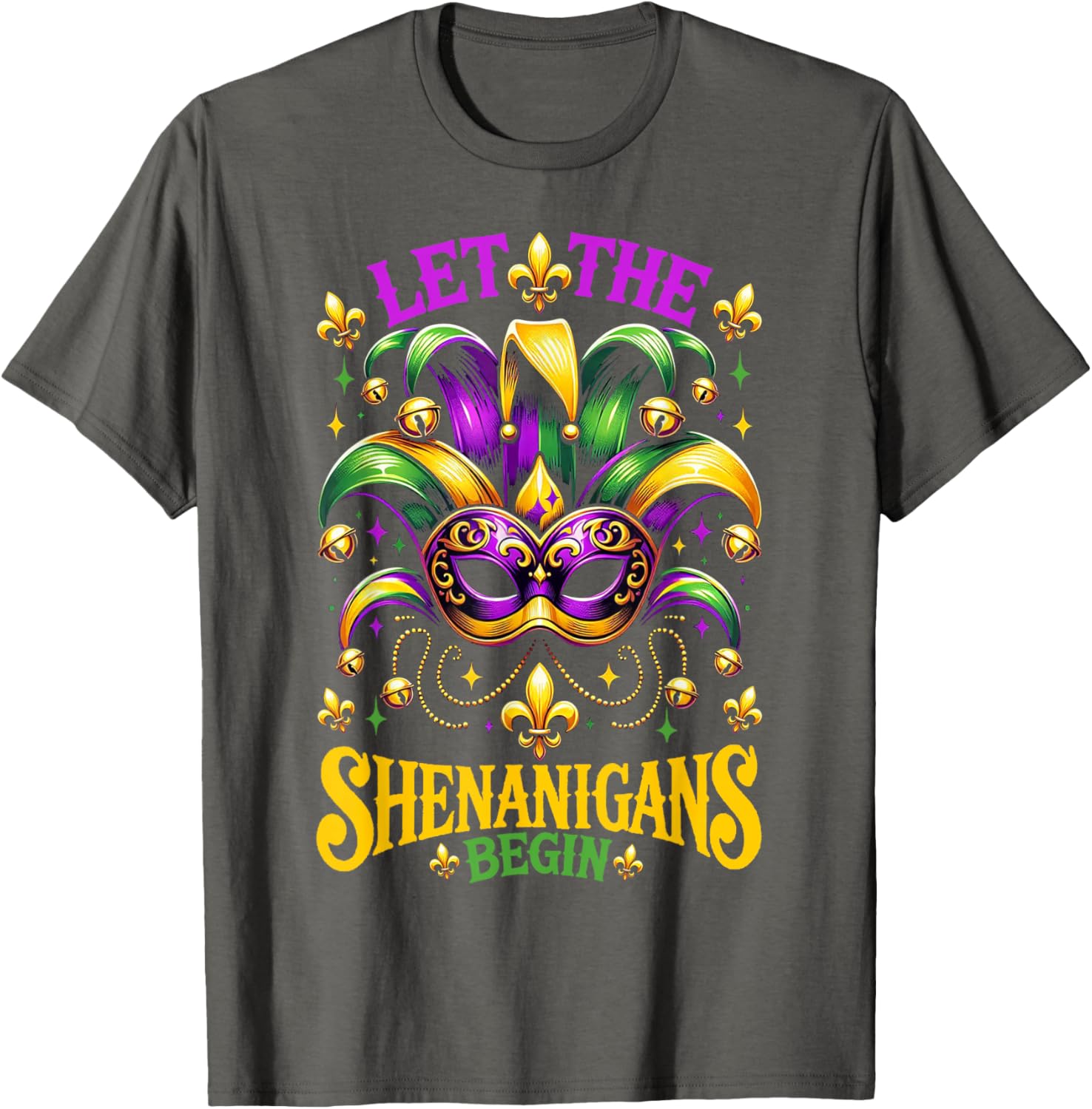 Let The Shenanigans Begin Mardi Gras T-Shirt for Kids and Adults - 14