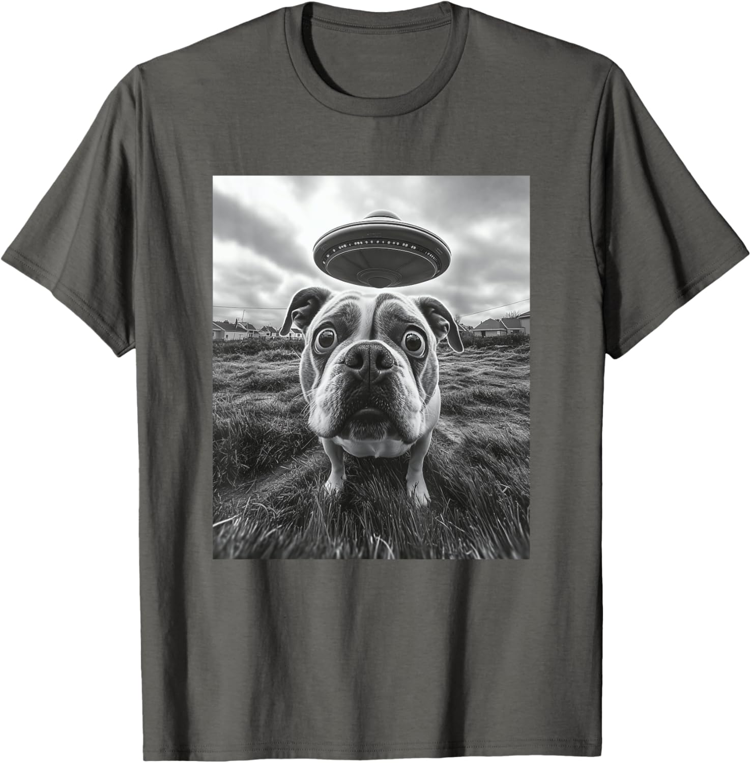 Hilarious English Bulldog UFO Graphic T-Shirt for Dog Lovers of All Ages - 29