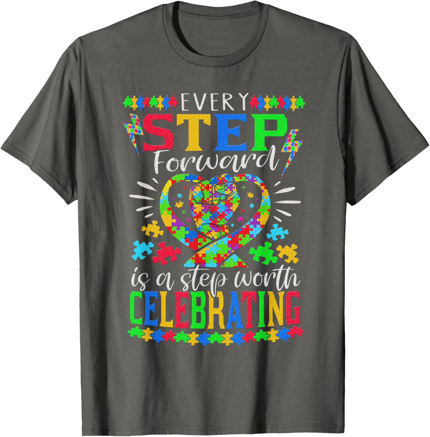 Autism Awareness Puzzle T-Shirt for Moms of Autistic Kids - 2