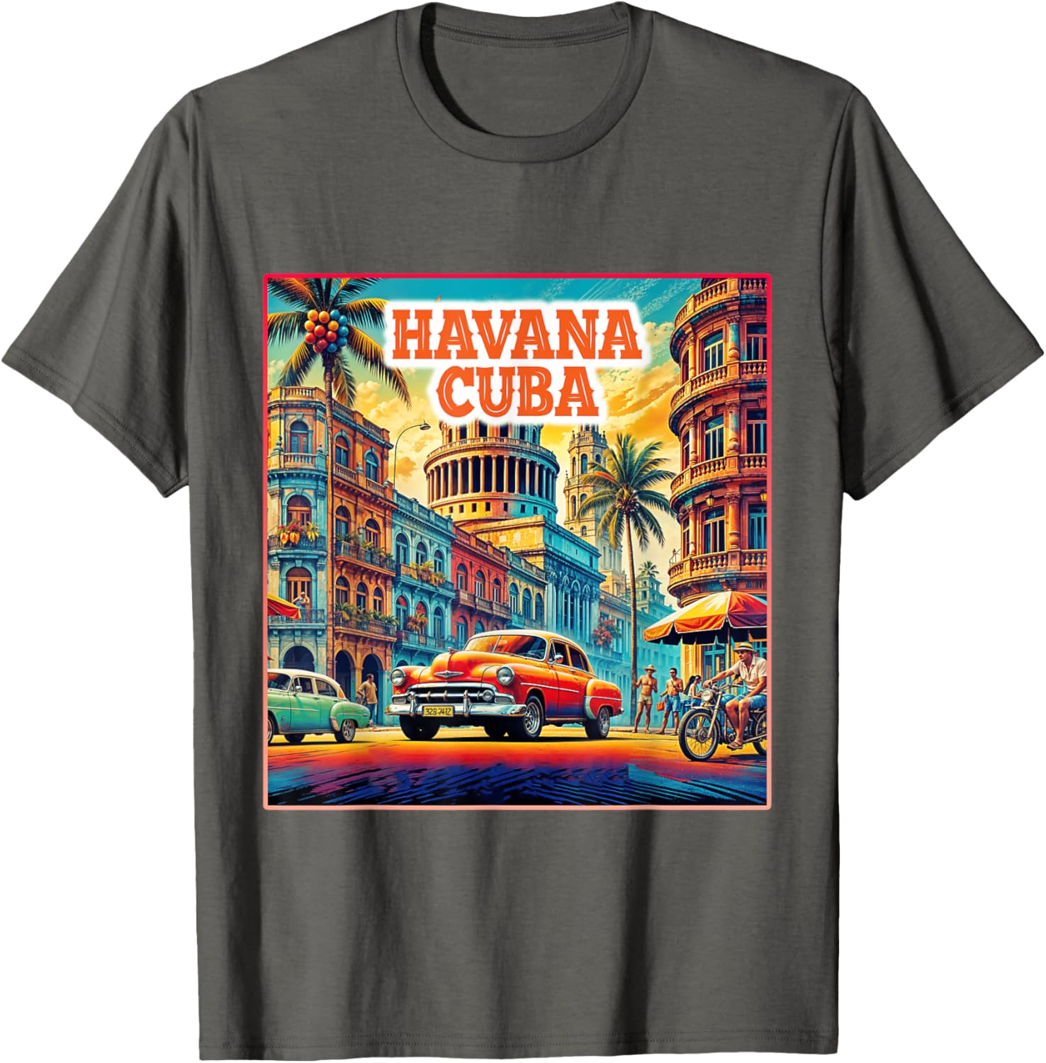 Vintage Havana Cuba Family Trip T-Shirt - Retro Tourist Tee for Fun Adventures - 1