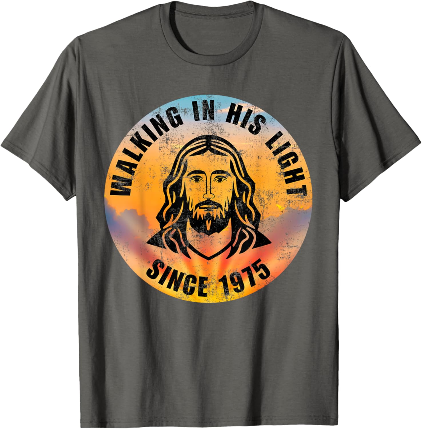 Walking In His Light Since 1975 Inspirational Christian T-Shirt - 14