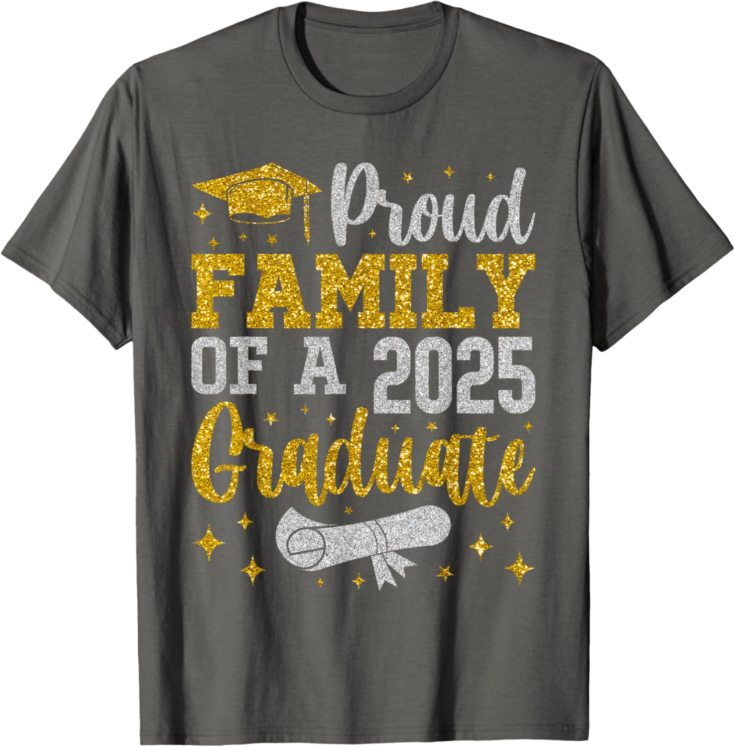 Proud Family of a 2025 Graduate Senior Graduation T-Shirt for Celebrations - 4