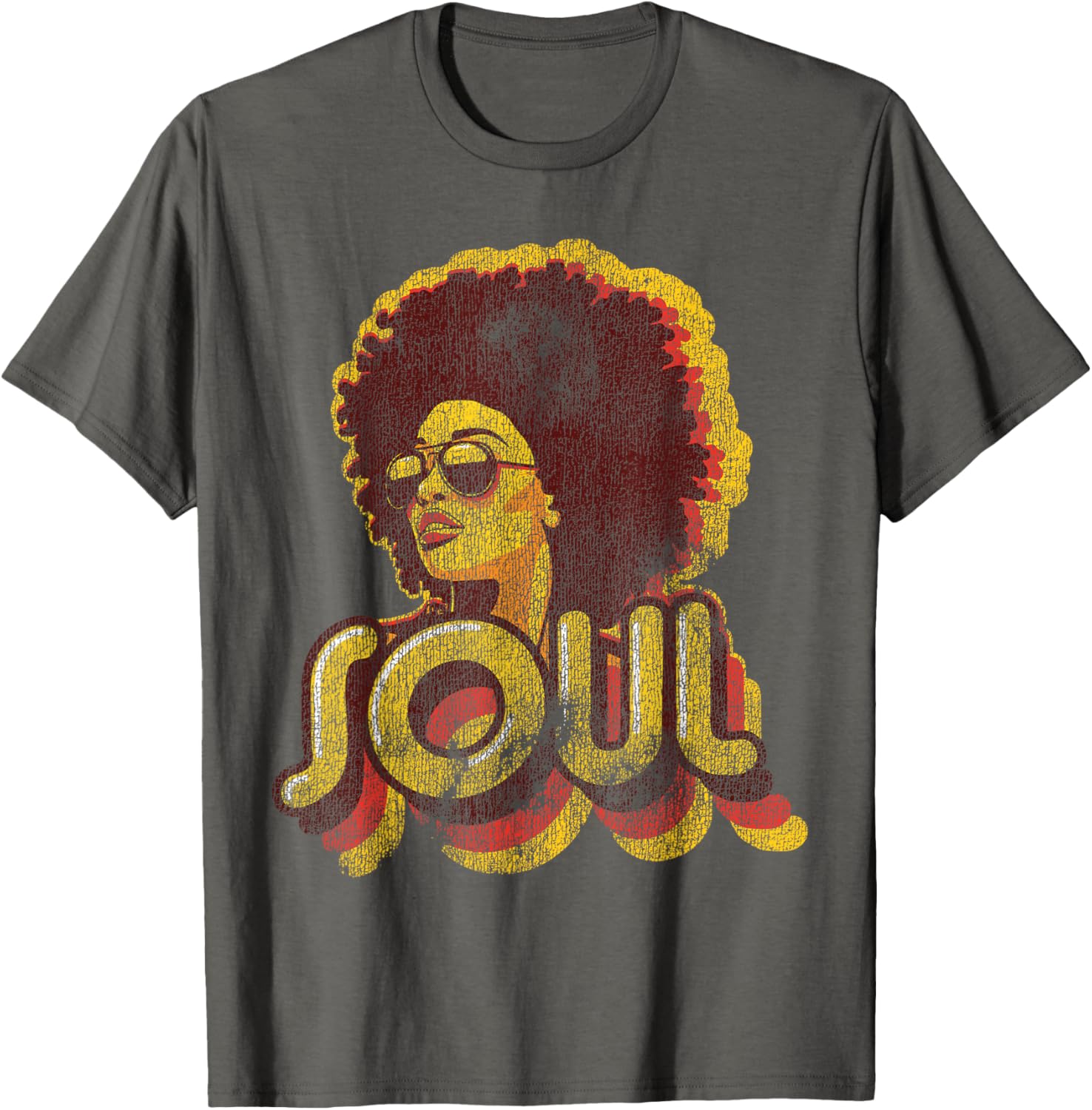 Retro 70s Funk Afro Soul T-Shirt for Vintage Style Lovers - 18
