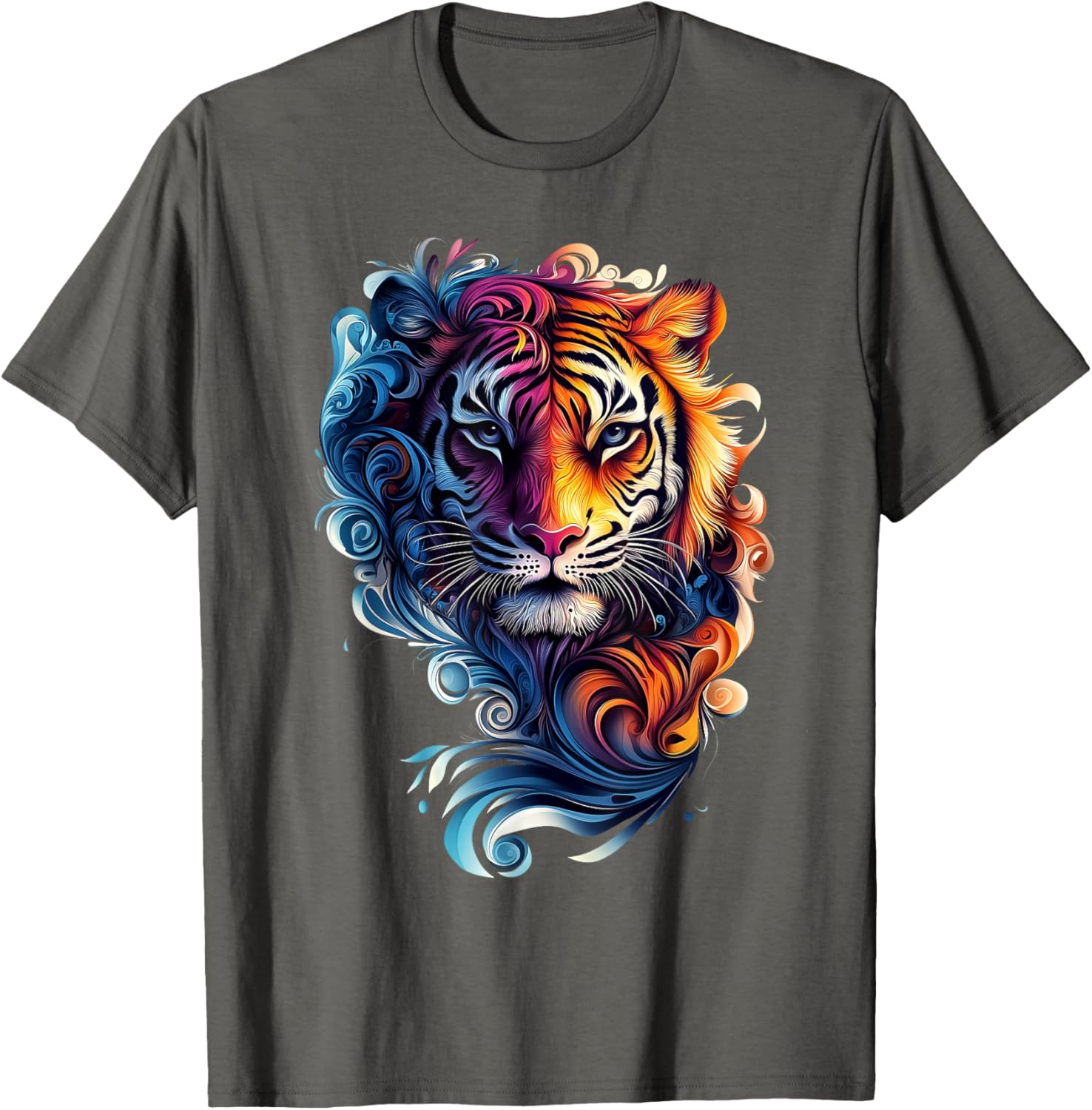 Colorful Tiger Wildlife T-Shirt for Nature Lovers - Stylish and Fun - 19