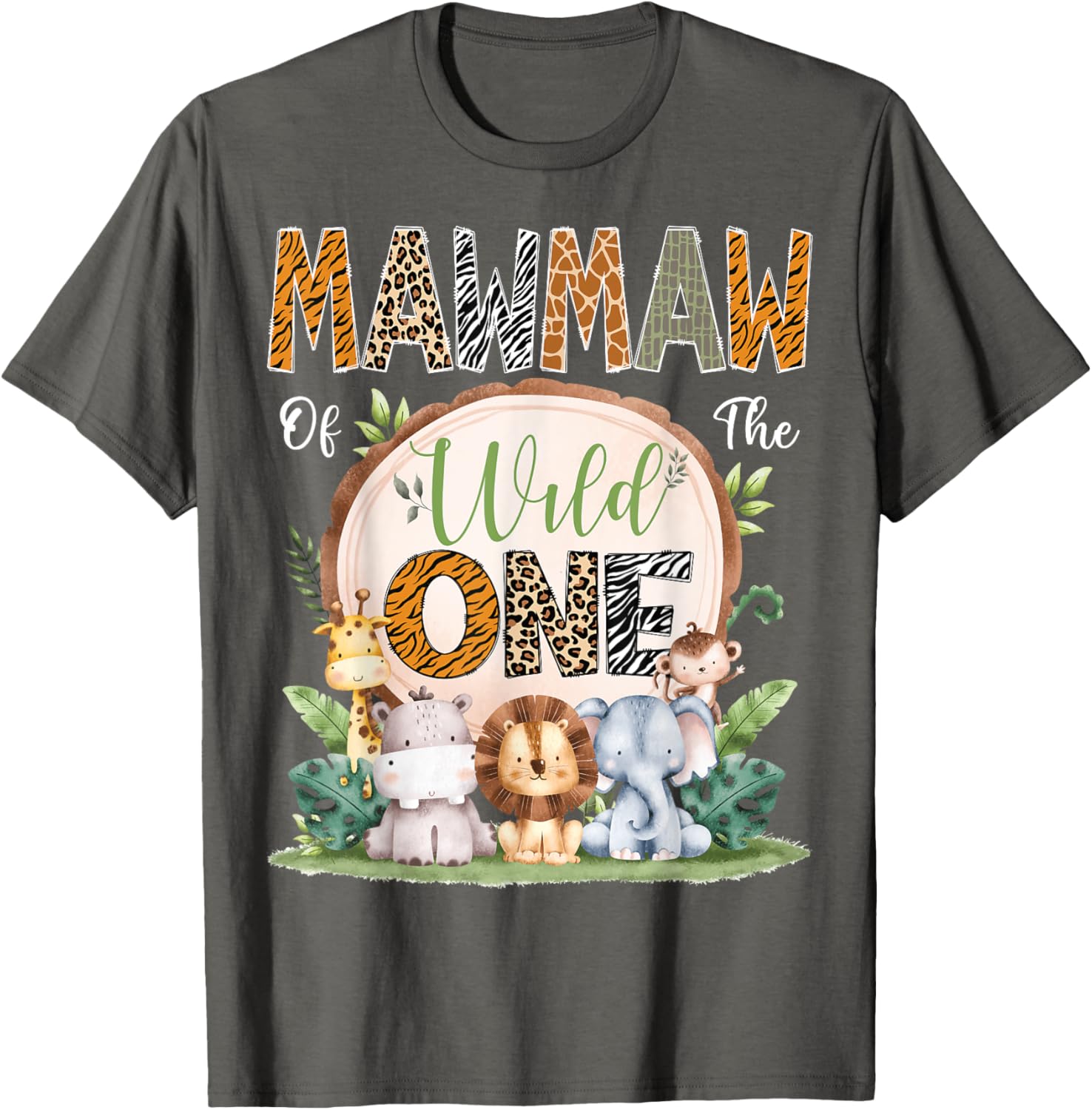 Mawmaw Of The Wild One 1st Birthday Safari Jungle T-Shirt for Kids - 10