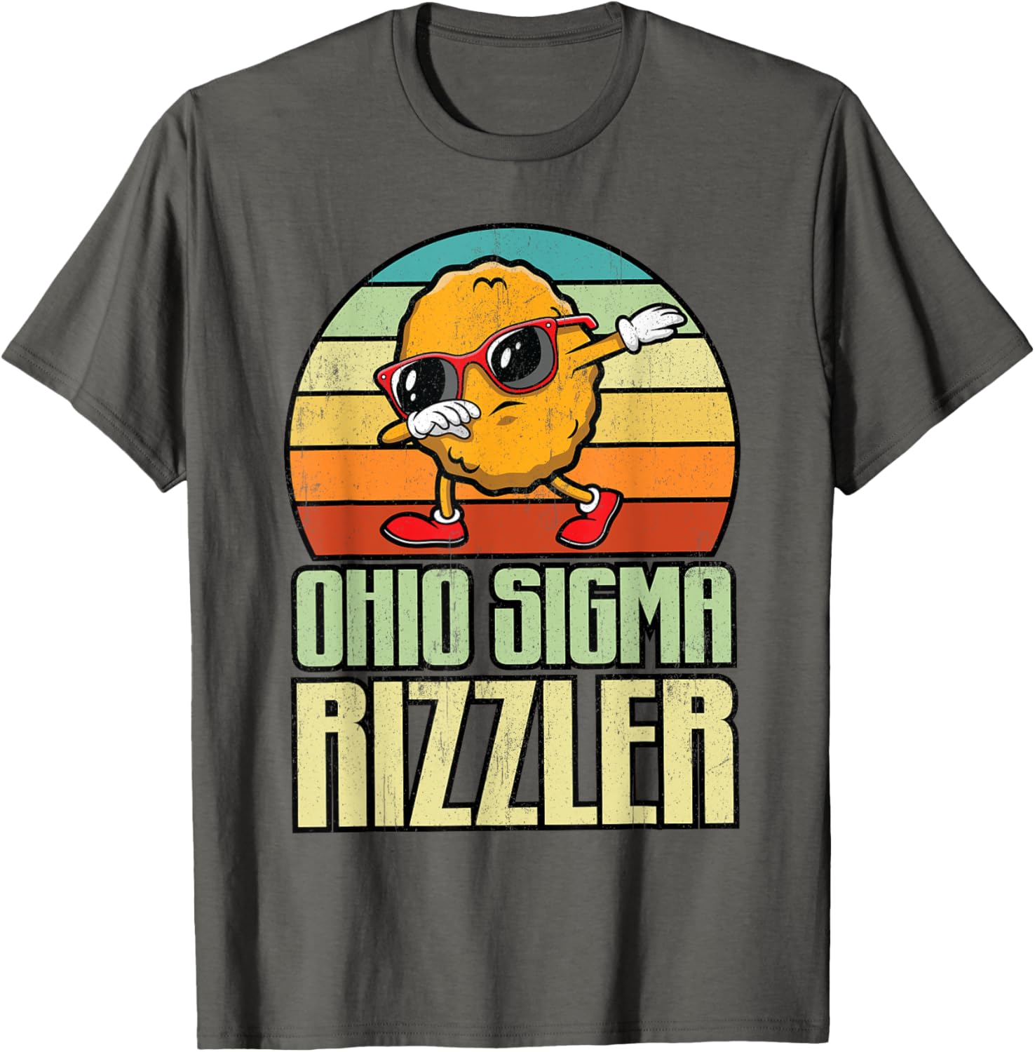Ohio Sigma Rizzler Funny Chicken Nugget Meme T-Shirt for Food Lovers - 20