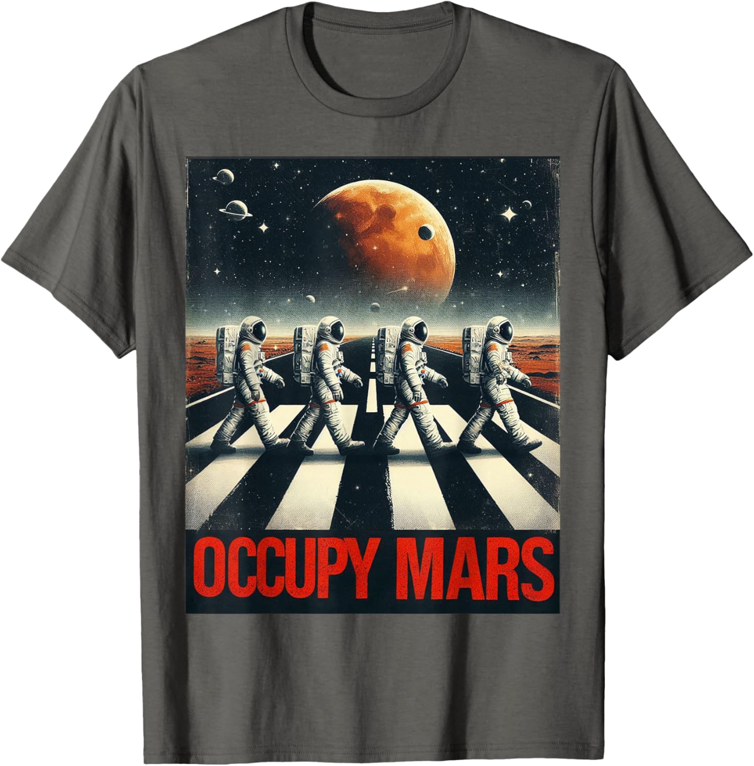 Astronauts Walking on Mars T-Shirt Perfect for Space Lovers and Adventurers - 7