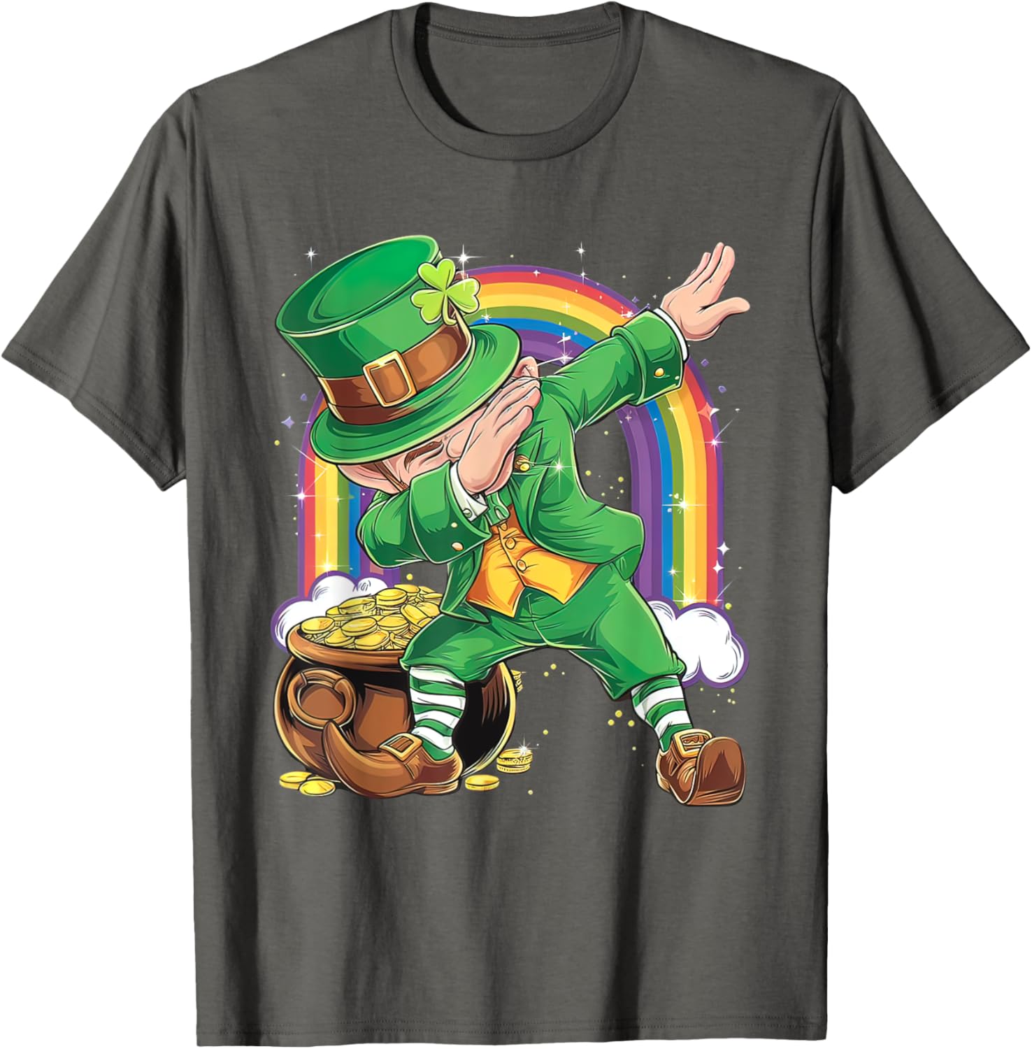 St Patricks Day Dabbing Leprechaun T-Shirt for Men, Women, Kids - 11