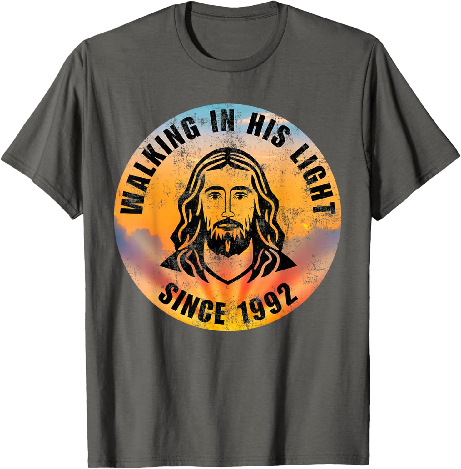 Walking In His Light Since 1992 Inspirational Christian T-Shirt - 26