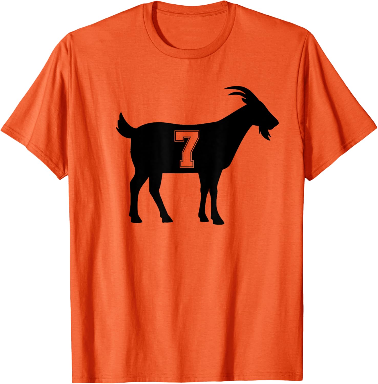 Goat 7 G.O.A.T. Number Seven Goat Graphic T-Shirt for Casual Style - 1