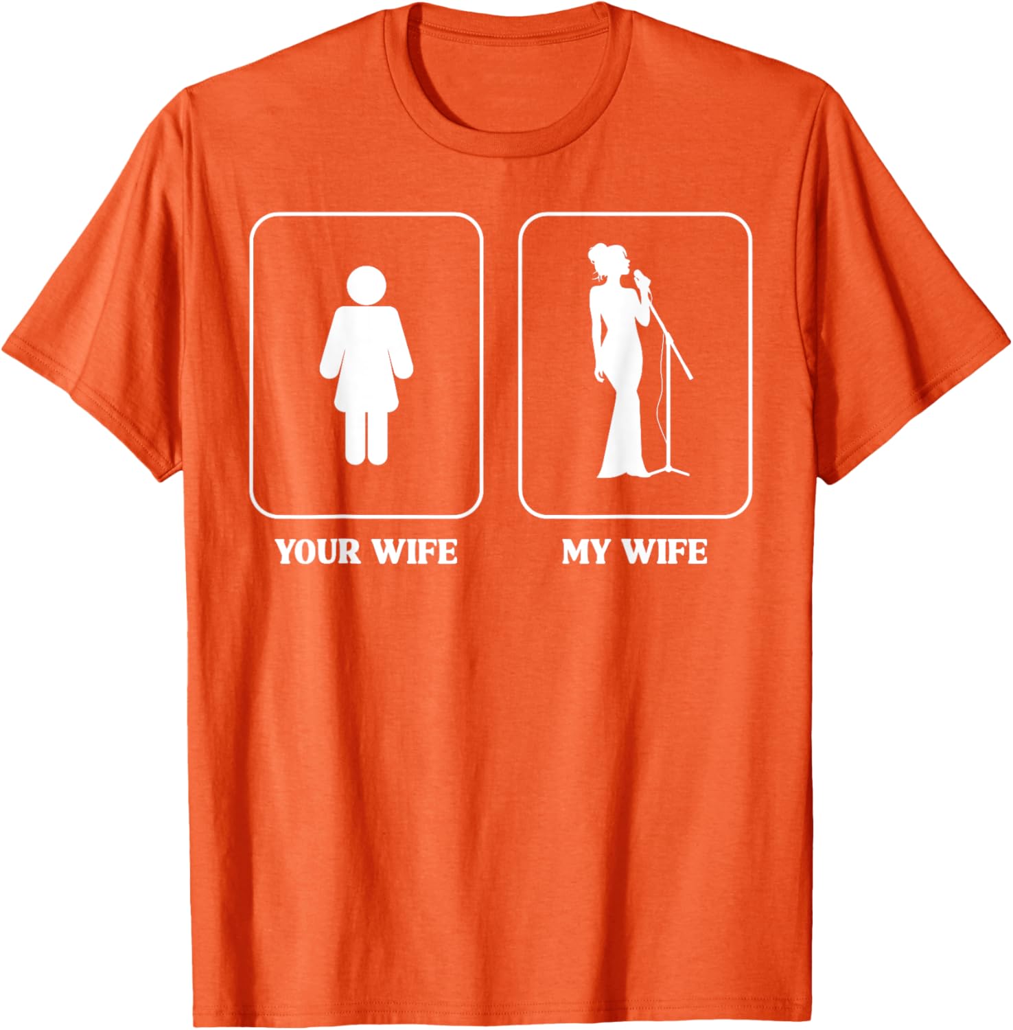 Humorous Wife Comparison Graphic T-Shirt for Music Lovers and Fun People - 10