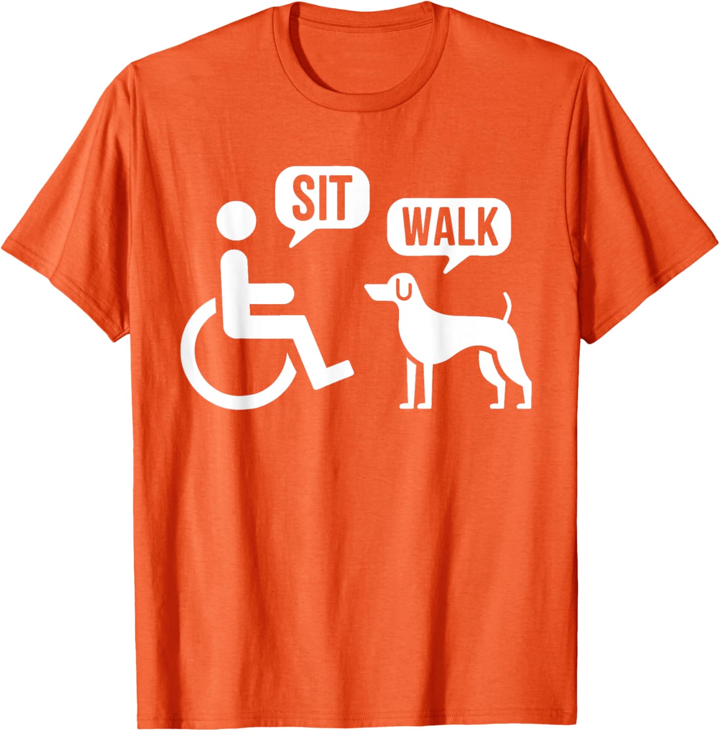 Funny Sit Walk Wheelchair User & Dog T-Shirt for Pet Lovers - 2