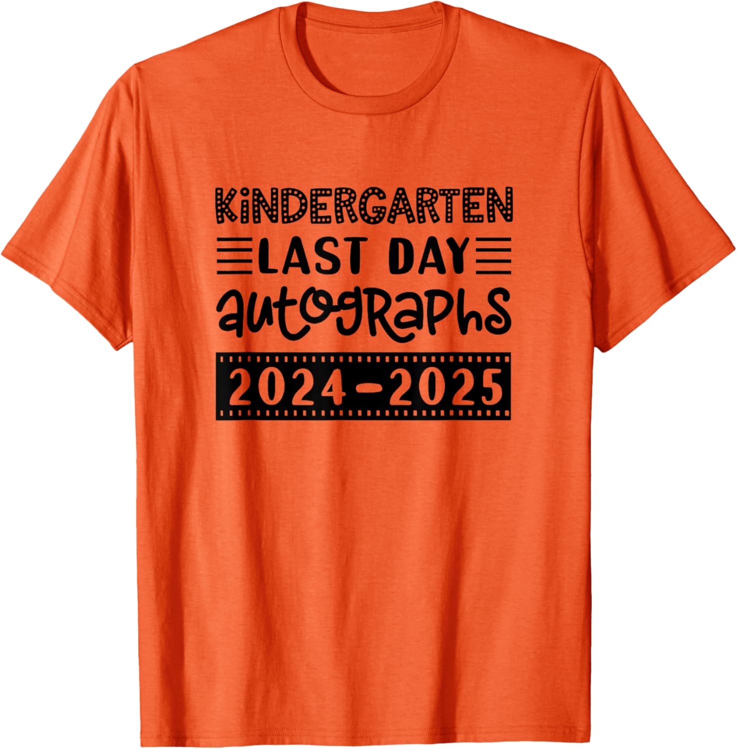 Last Day of School Kindergarten T-Shirt for Kids - Sign My Shirt Fun - 18