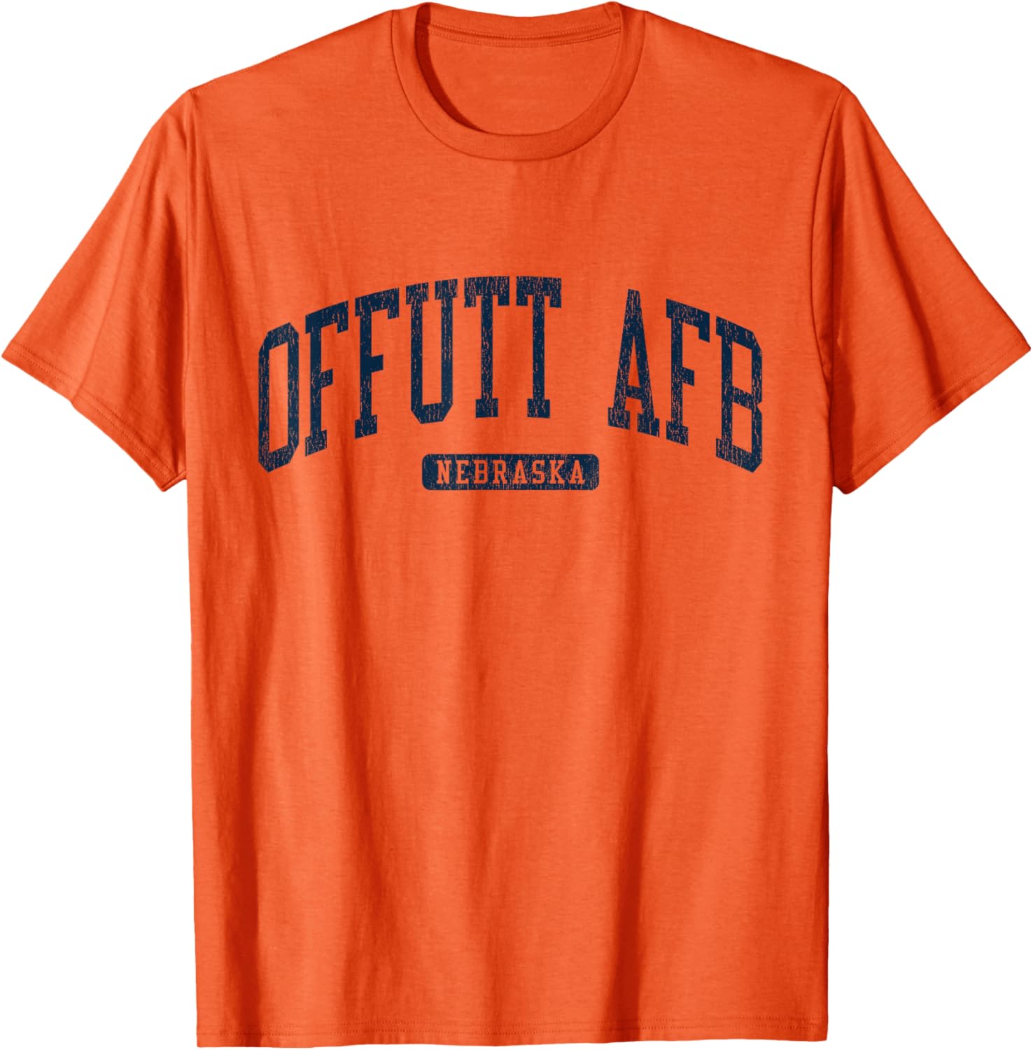 Offutt AFB Nebraska College Style Blue T-Shirt for Campus Life Fun - 14