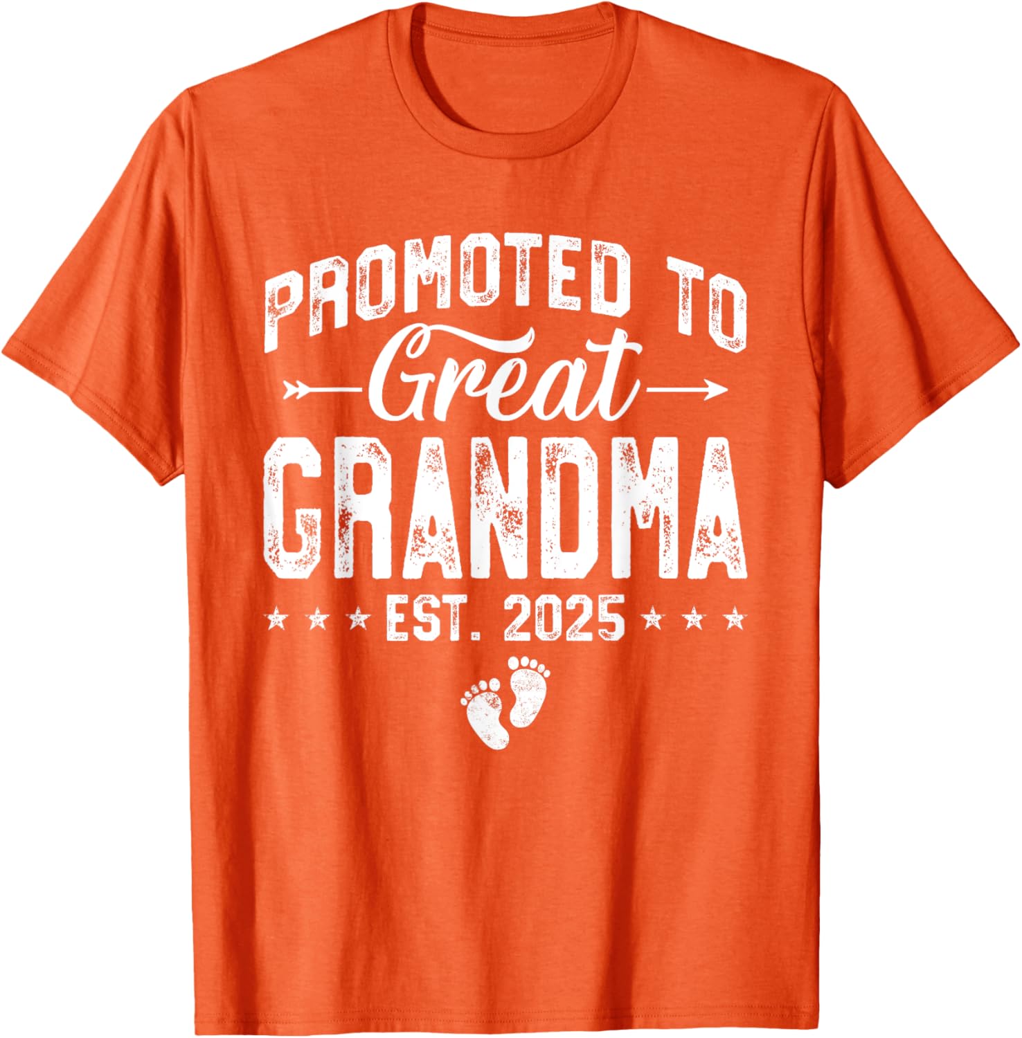 Promoted to Great Grandma 2025 Cute T-Shirt for New Grandparents - 12